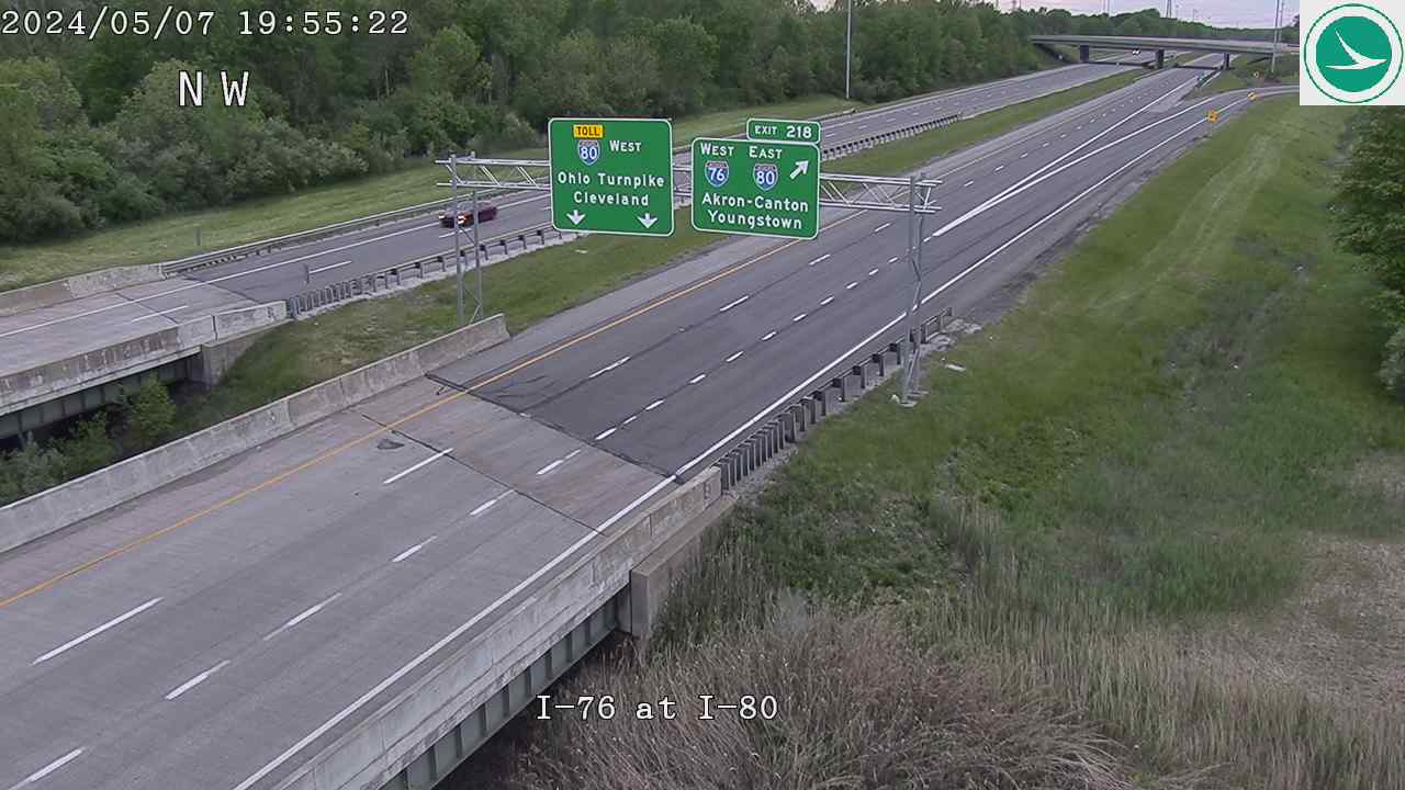 I-76 at I-80 traffic and weather camera in Jackson Township, Ohio