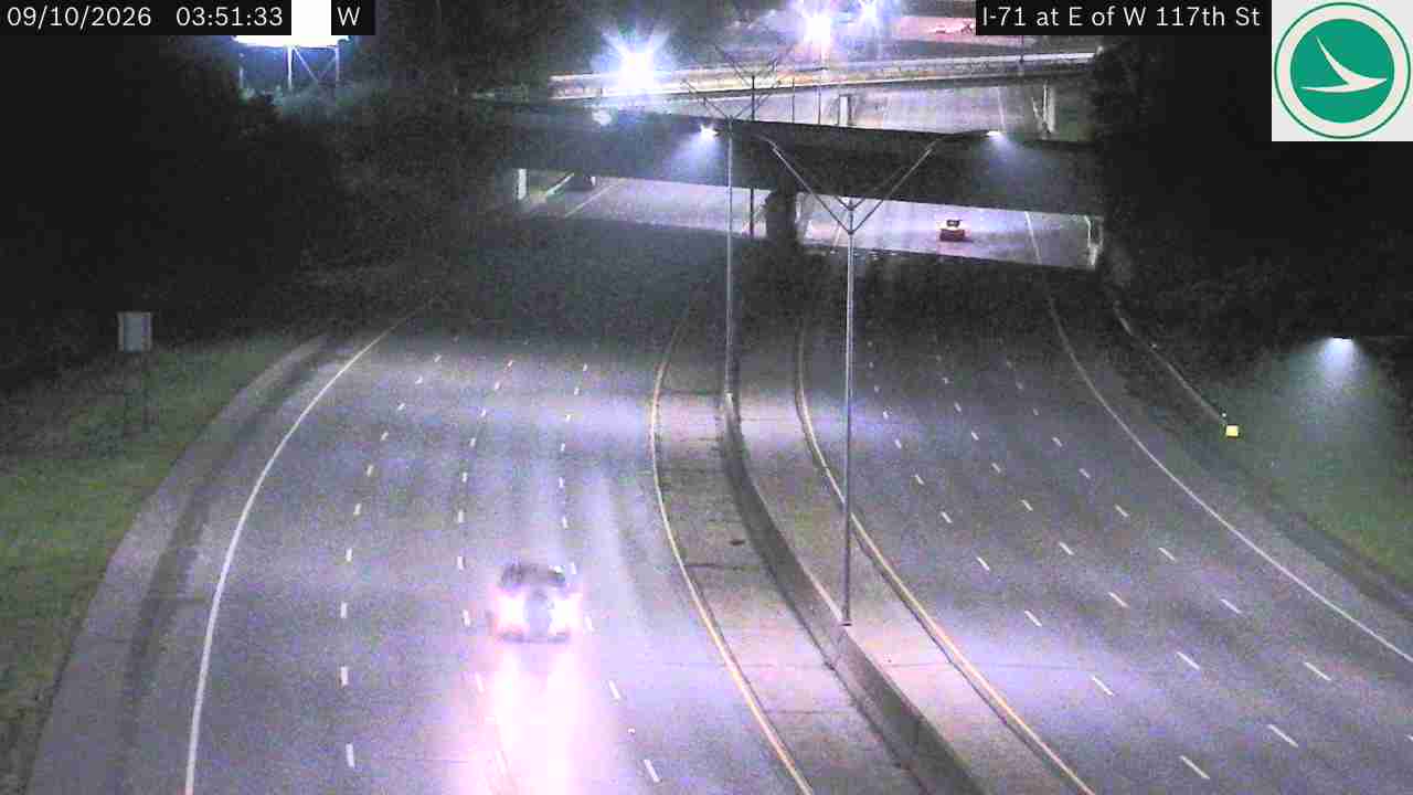 Traffic camera: I-71 at E of W 117th St, 3012