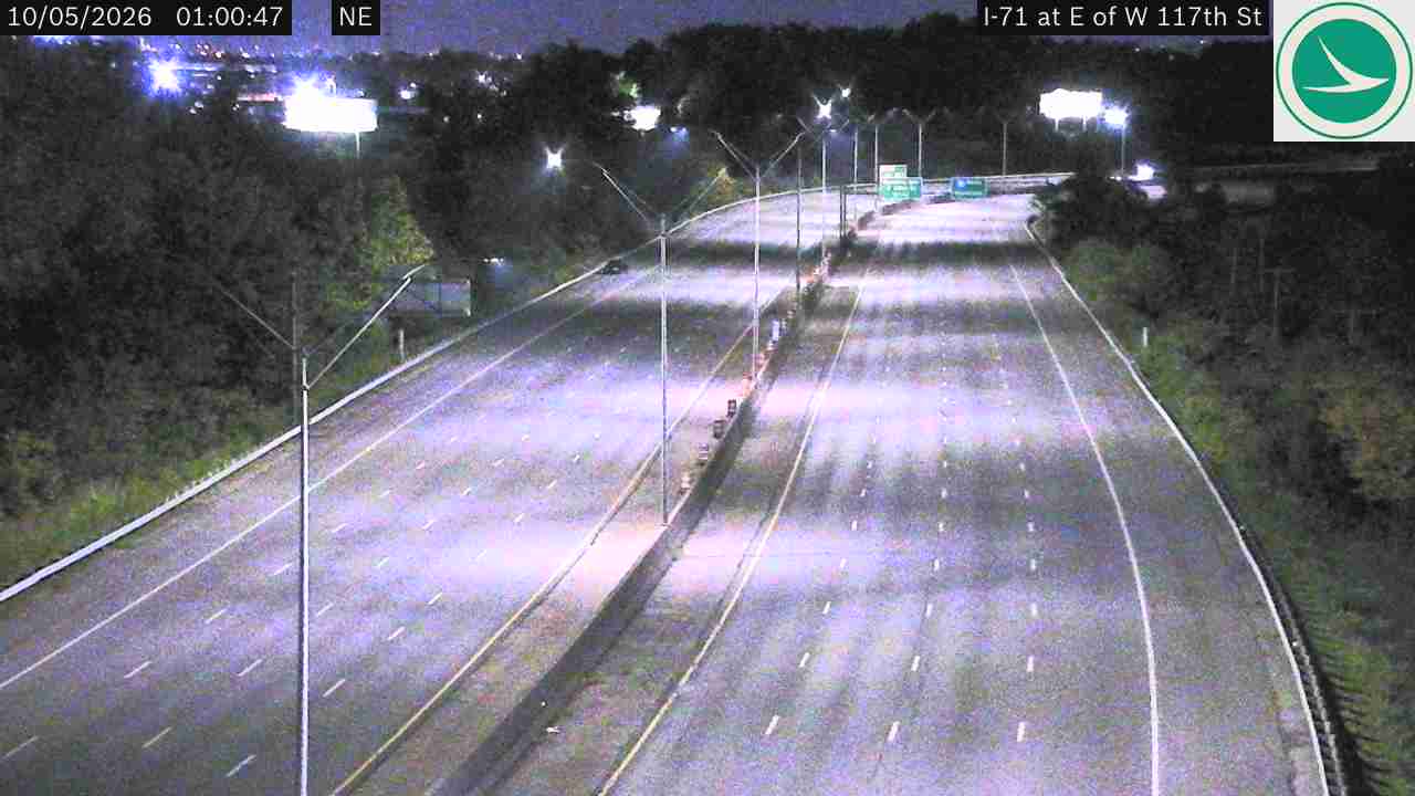 Traffic camera: I-71 at E of W 117th St, 3012