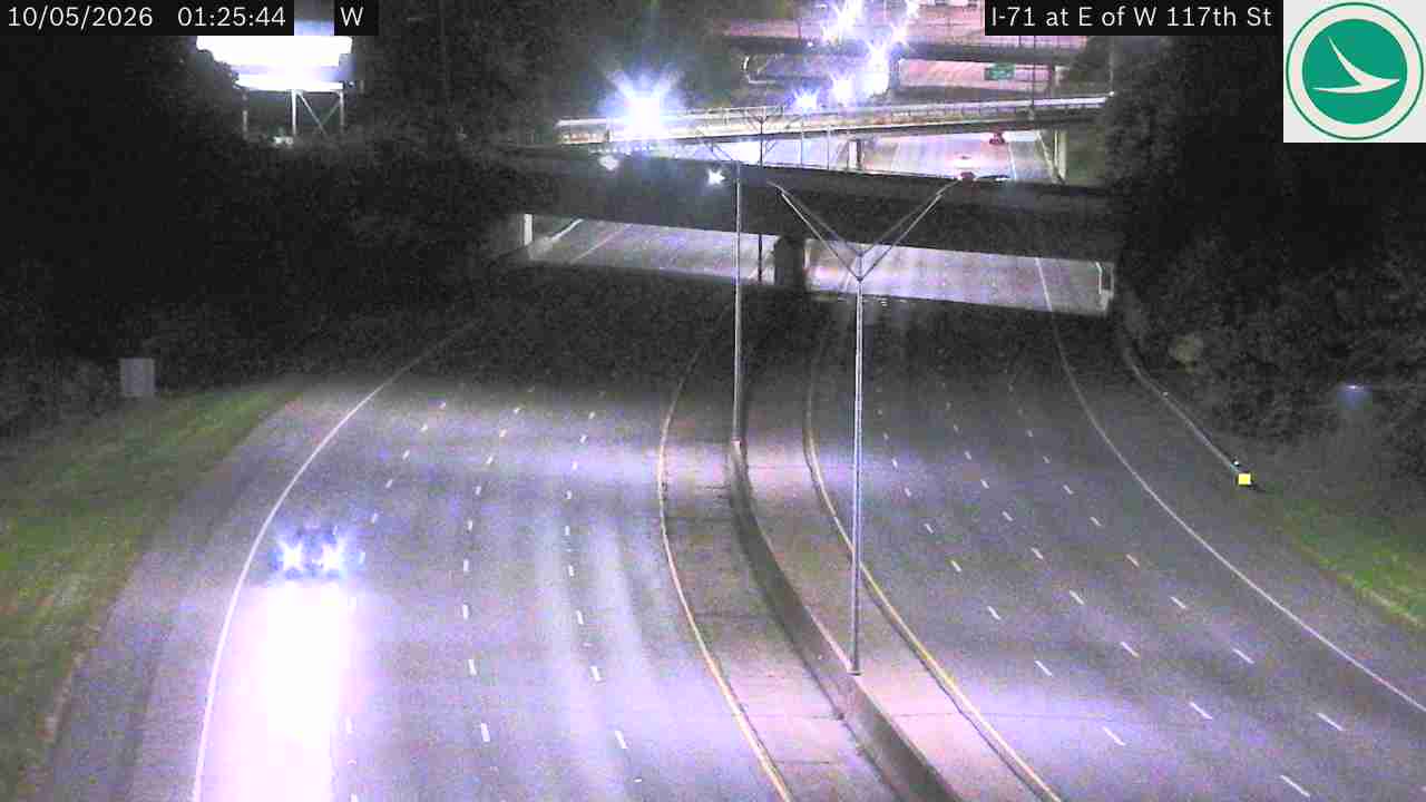 Traffic camera: I-71 at E of W 117th St, 3012