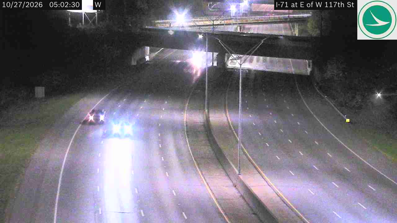 Traffic camera: I-71 at E of W 117th St, 3012
