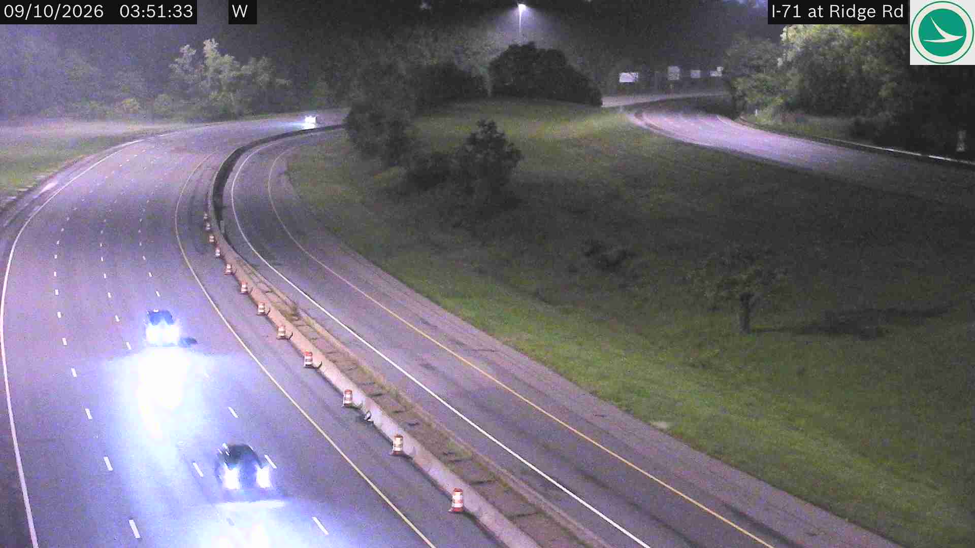 Traffic camera: I-71 at Ridge Rd, 3013
