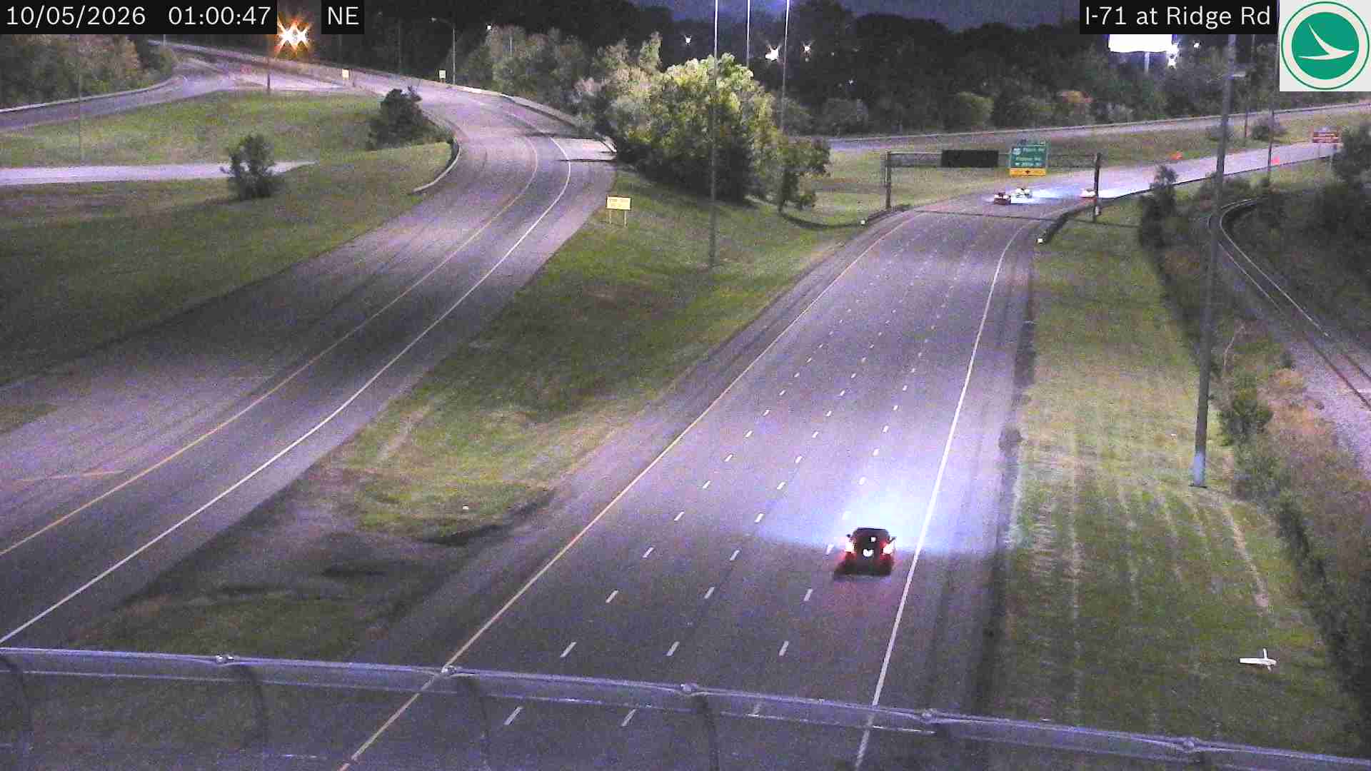 Traffic camera: I-71 at Ridge Rd, 3013
