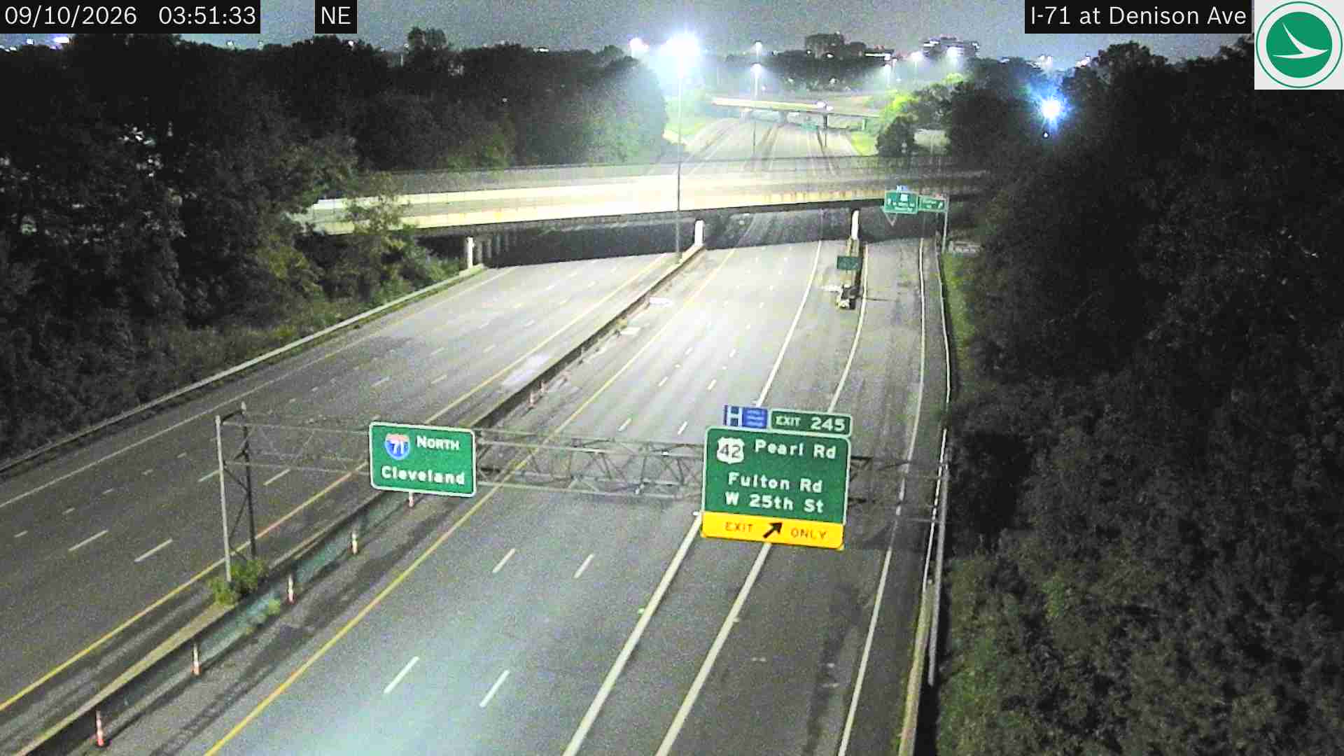 Traffic camera: I-71 at Denison Ave, 3014