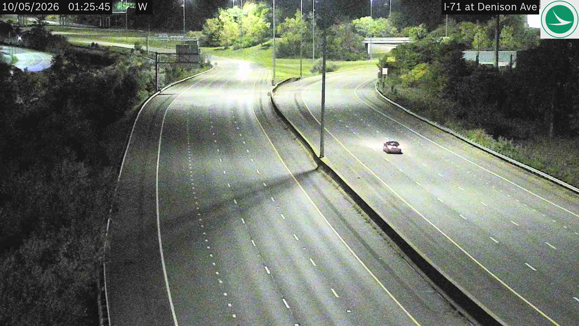 Traffic camera: I-71 at Denison Ave, 3014