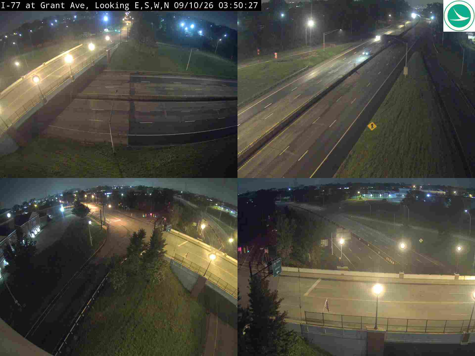 Traffic camera: I-77 at Grant Ave, 3022