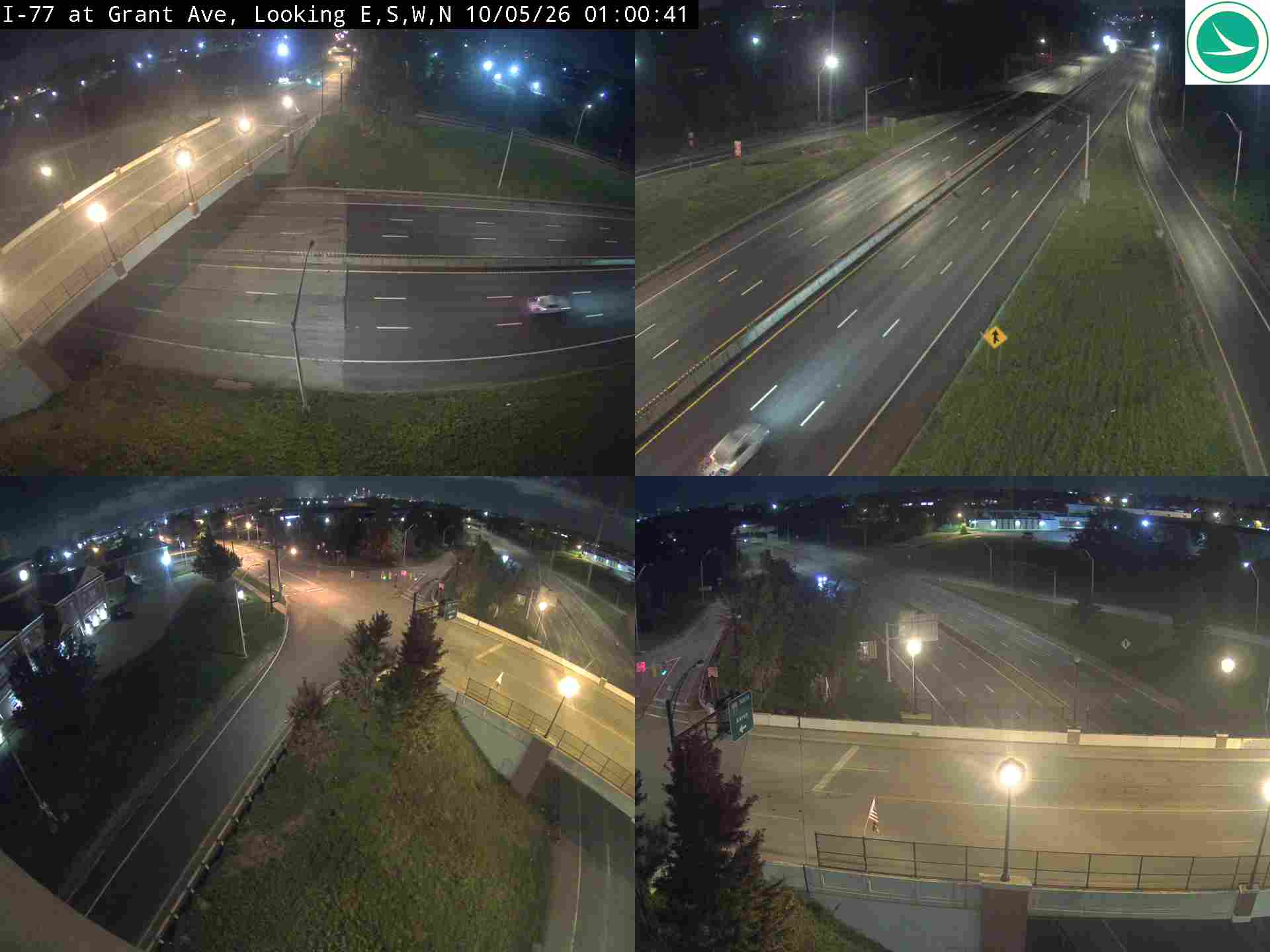 Traffic camera: I-77 at Grant Ave, 3022