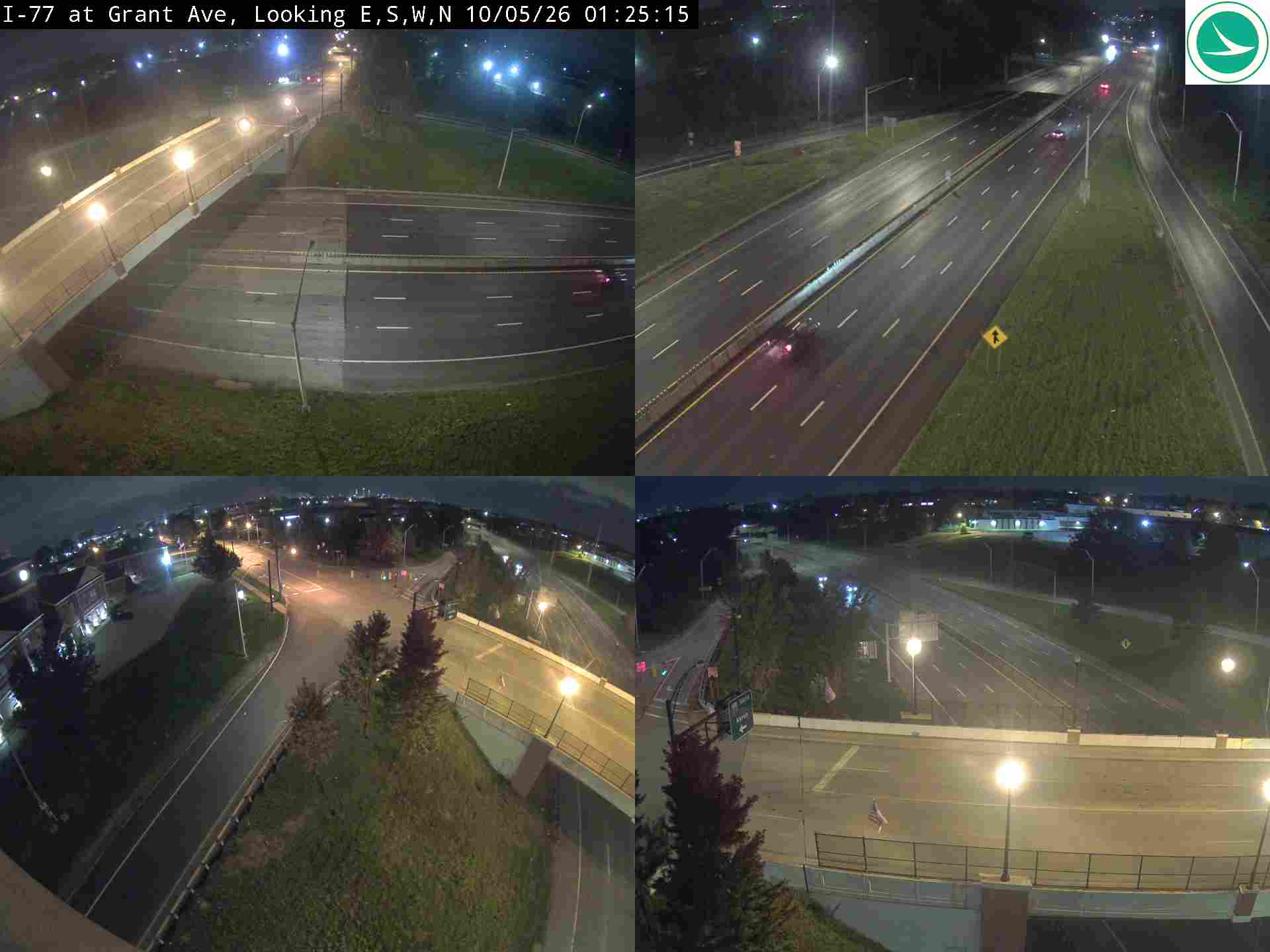 Traffic camera: I-77 at Grant Ave, 3022