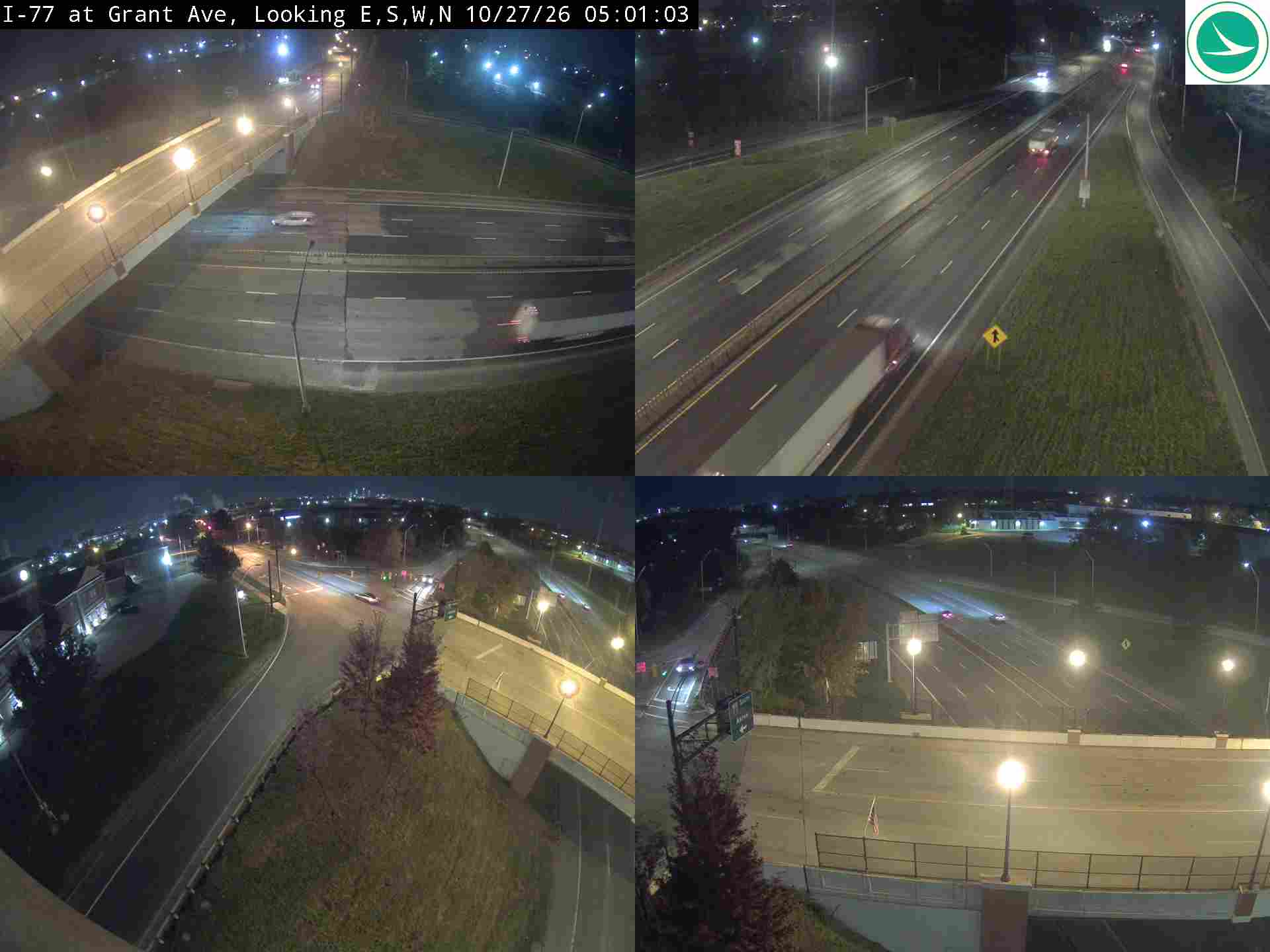Traffic camera: I-77 at Grant Ave, 3022