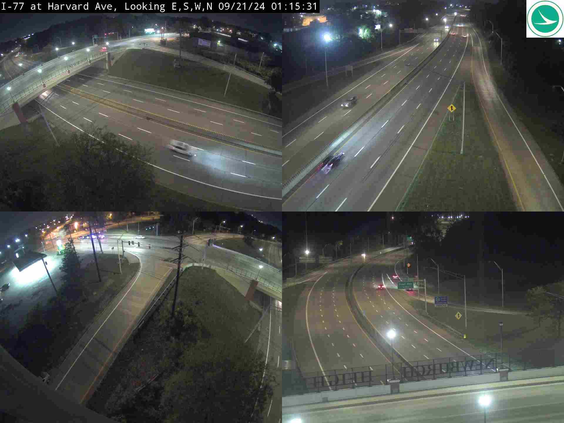 Traffic Cam I-77 at Harvard Ave