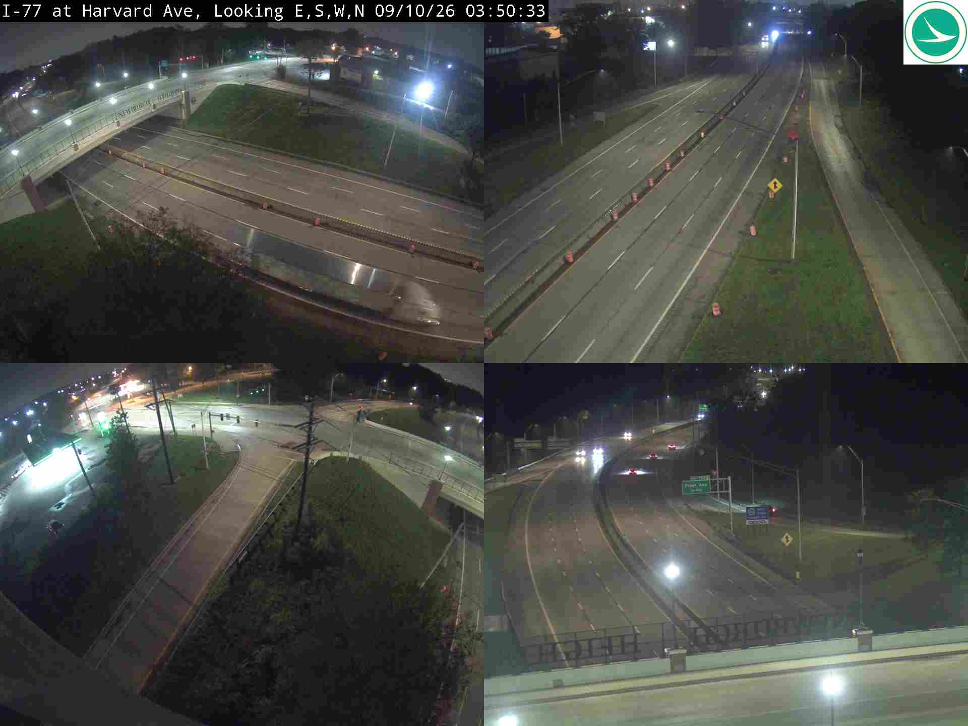 Traffic camera: I-77 at Harvard Ave, 3023