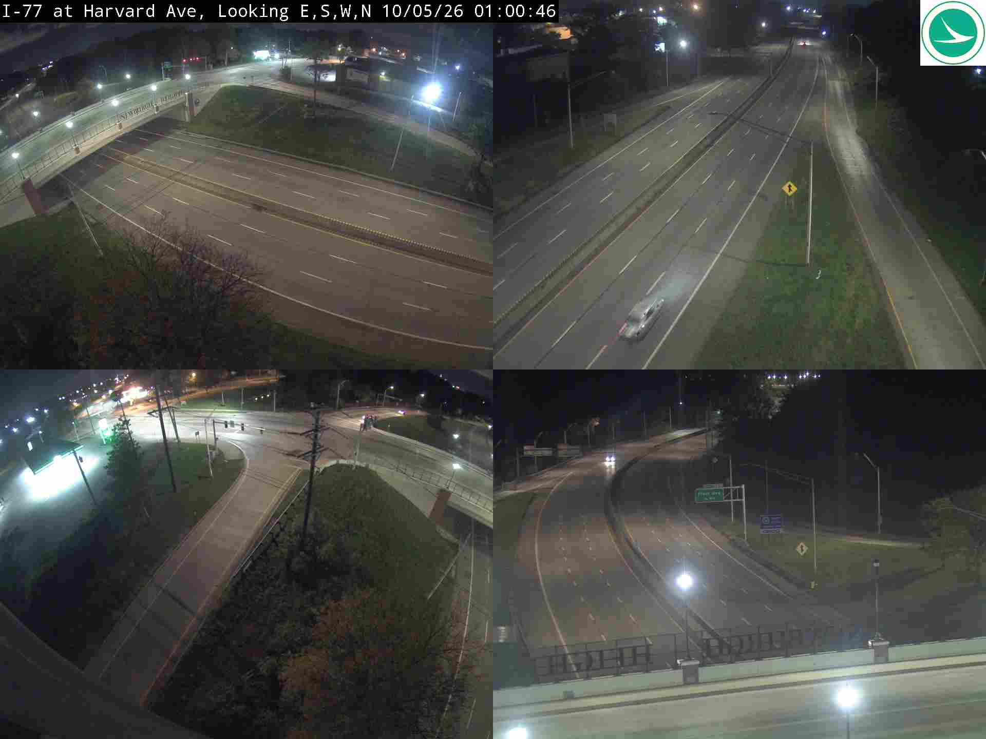 Traffic camera: I-77 at Harvard Ave, 3023