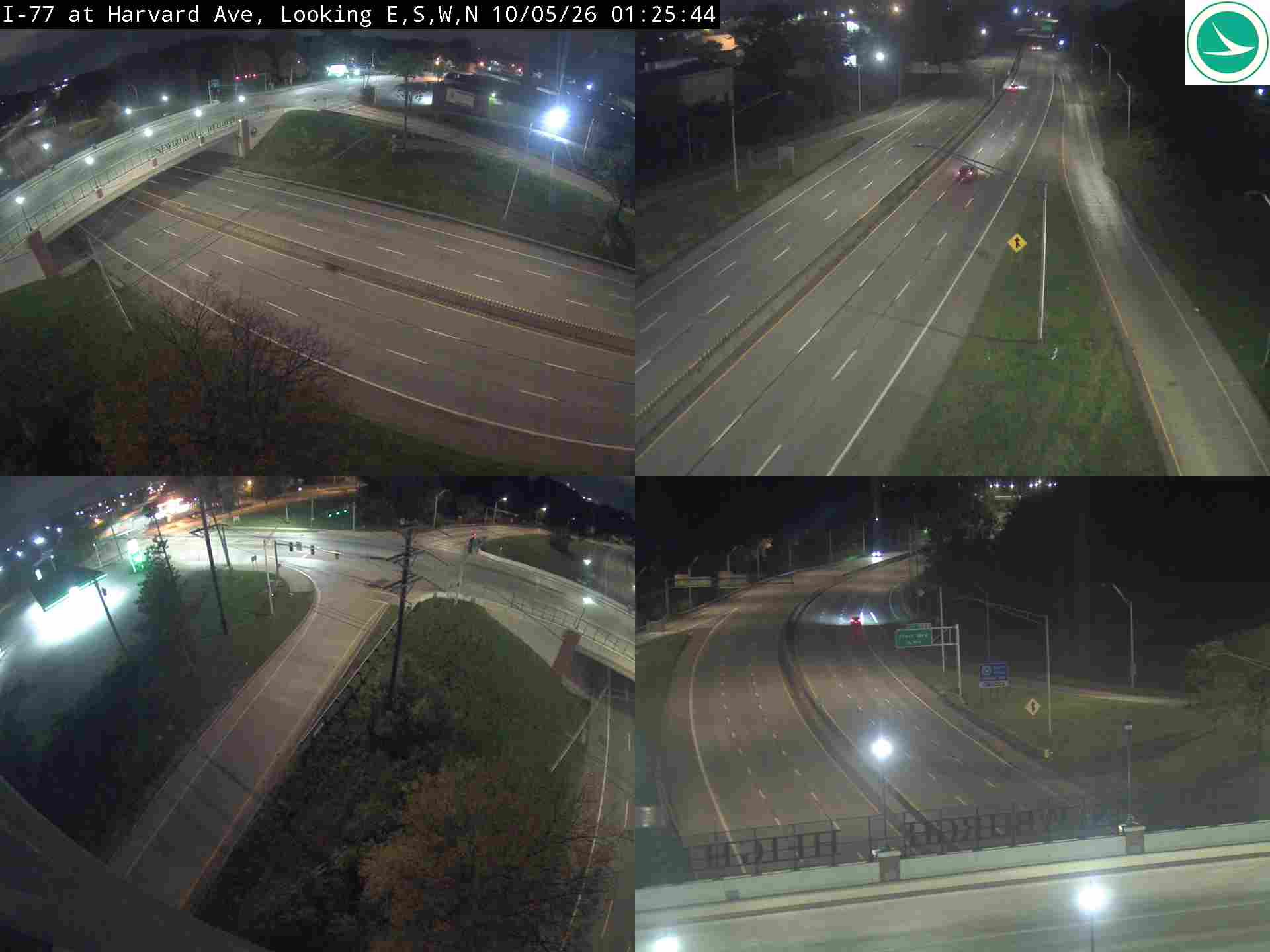Traffic camera: I-77 at Harvard Ave, 3023