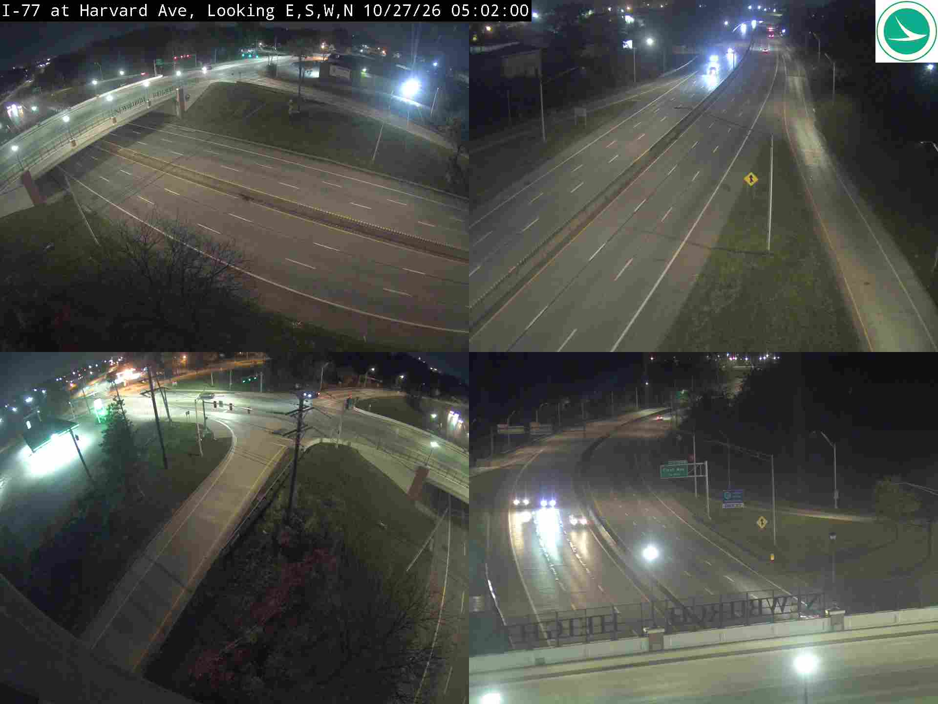 Traffic camera: I-77 at Harvard Ave, 3023