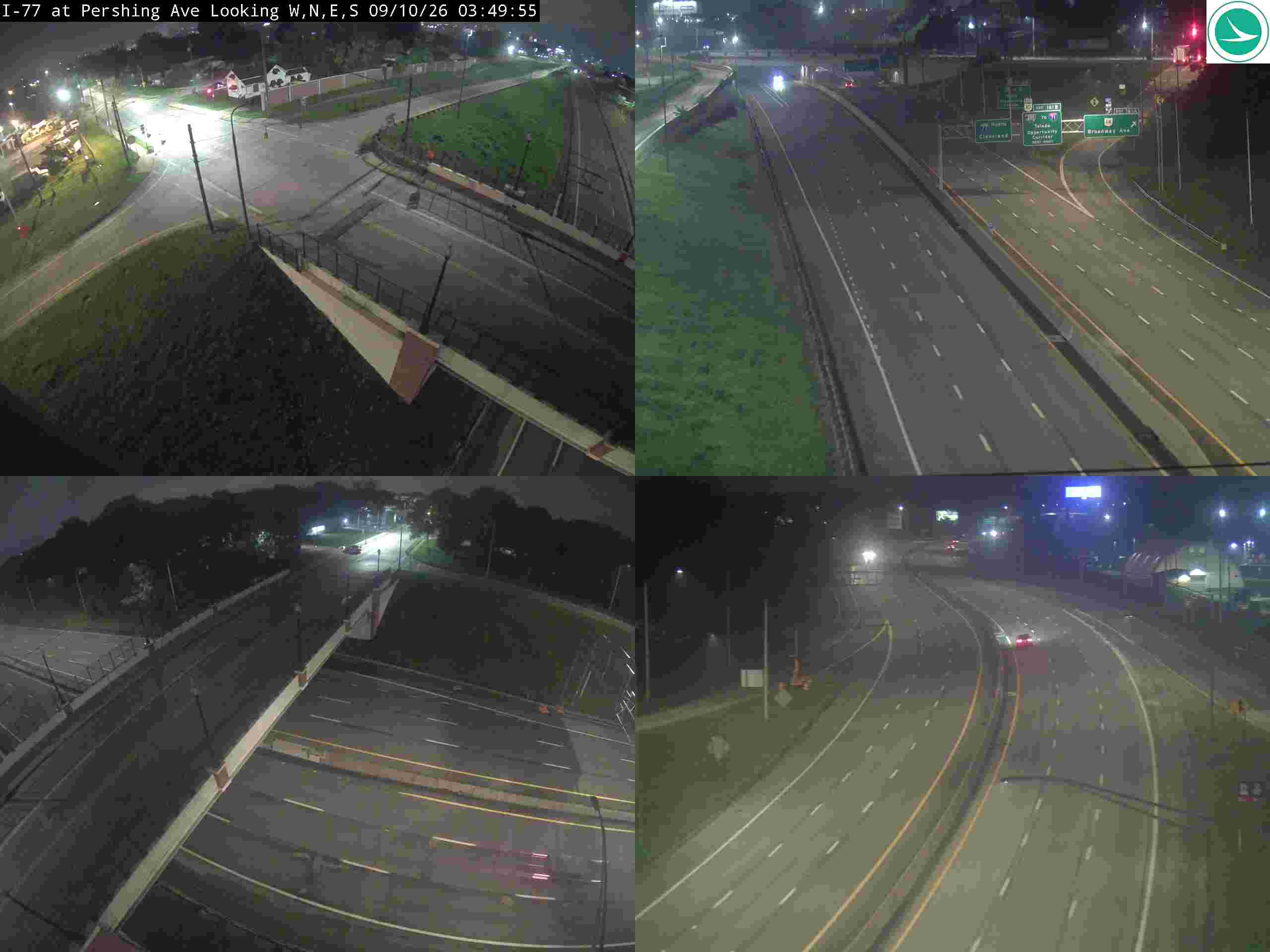 Traffic camera: I-77 at Pershing Ave, 3024