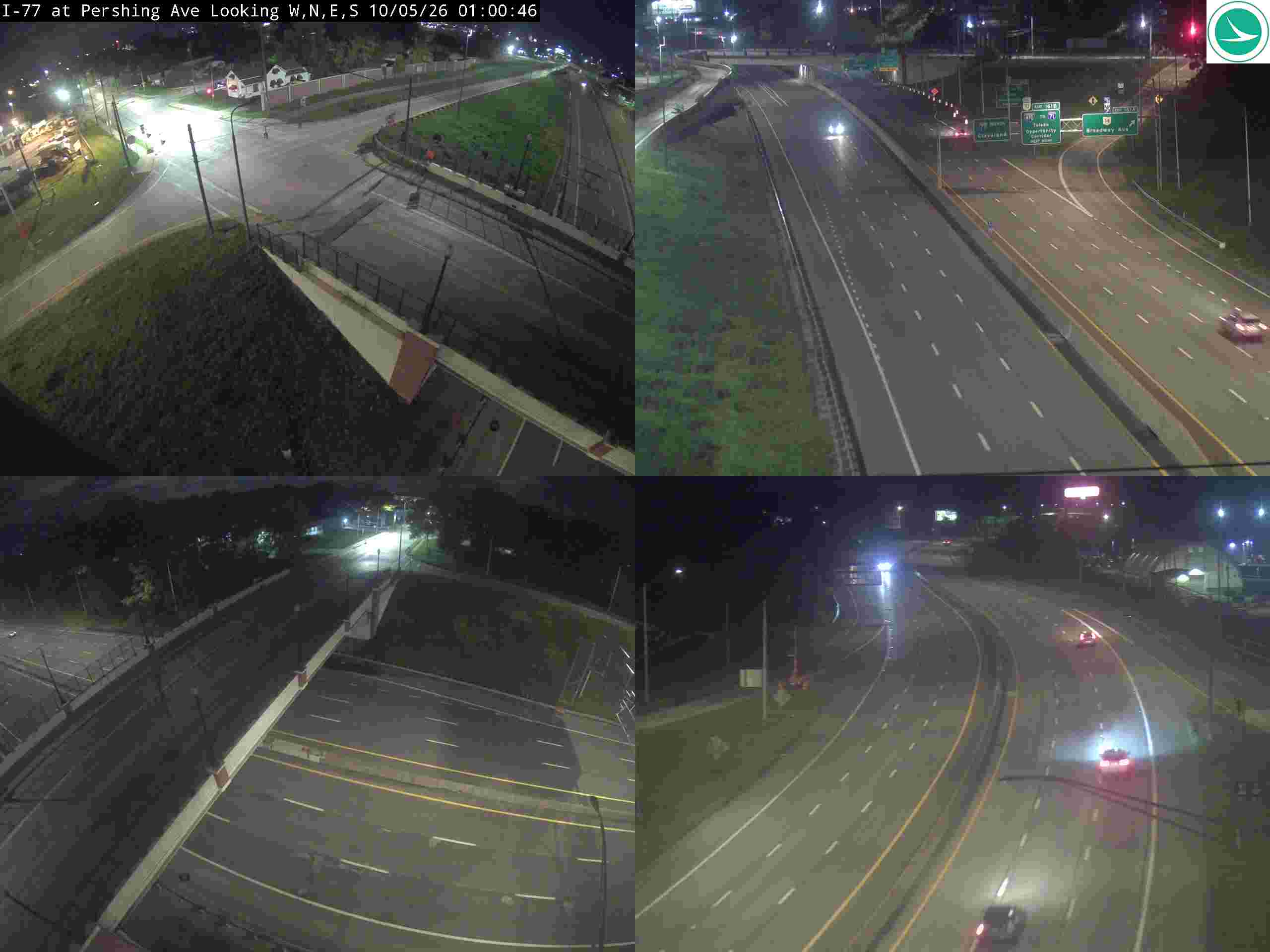 Traffic camera: I-77 at Pershing Ave, 3024