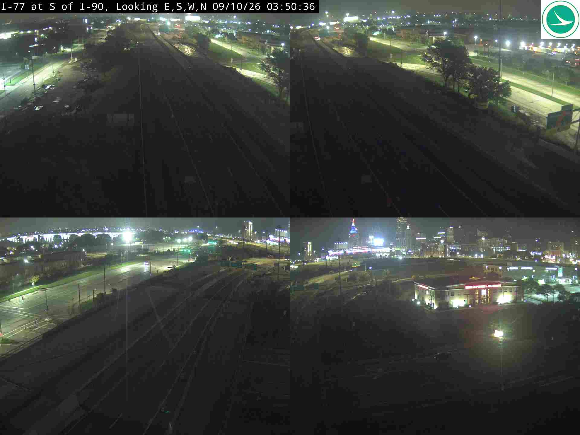 Traffic camera: I-77 at S of I-90, 3027