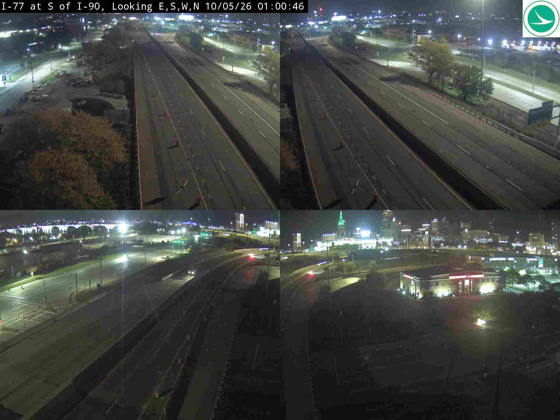 Traffic camera: I-77 at S of I-90, 3027