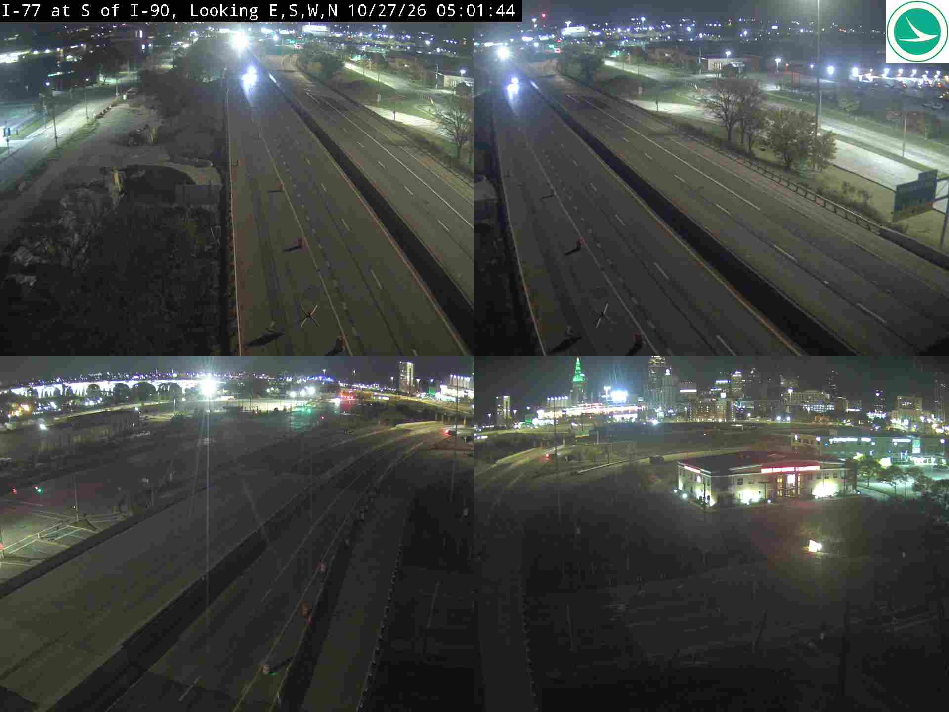 Traffic camera: I-77 at S of I-90, 3027