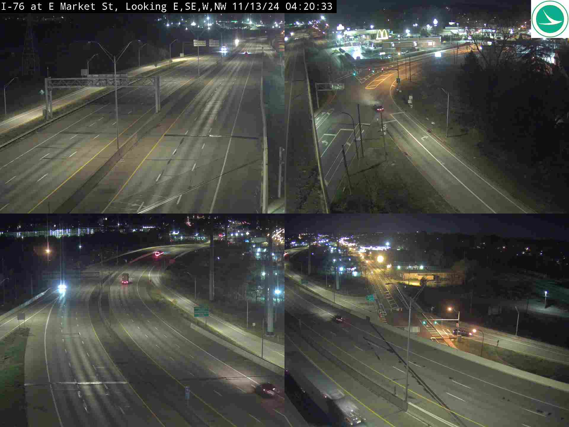 Traffic Cam I-76 at E Market St