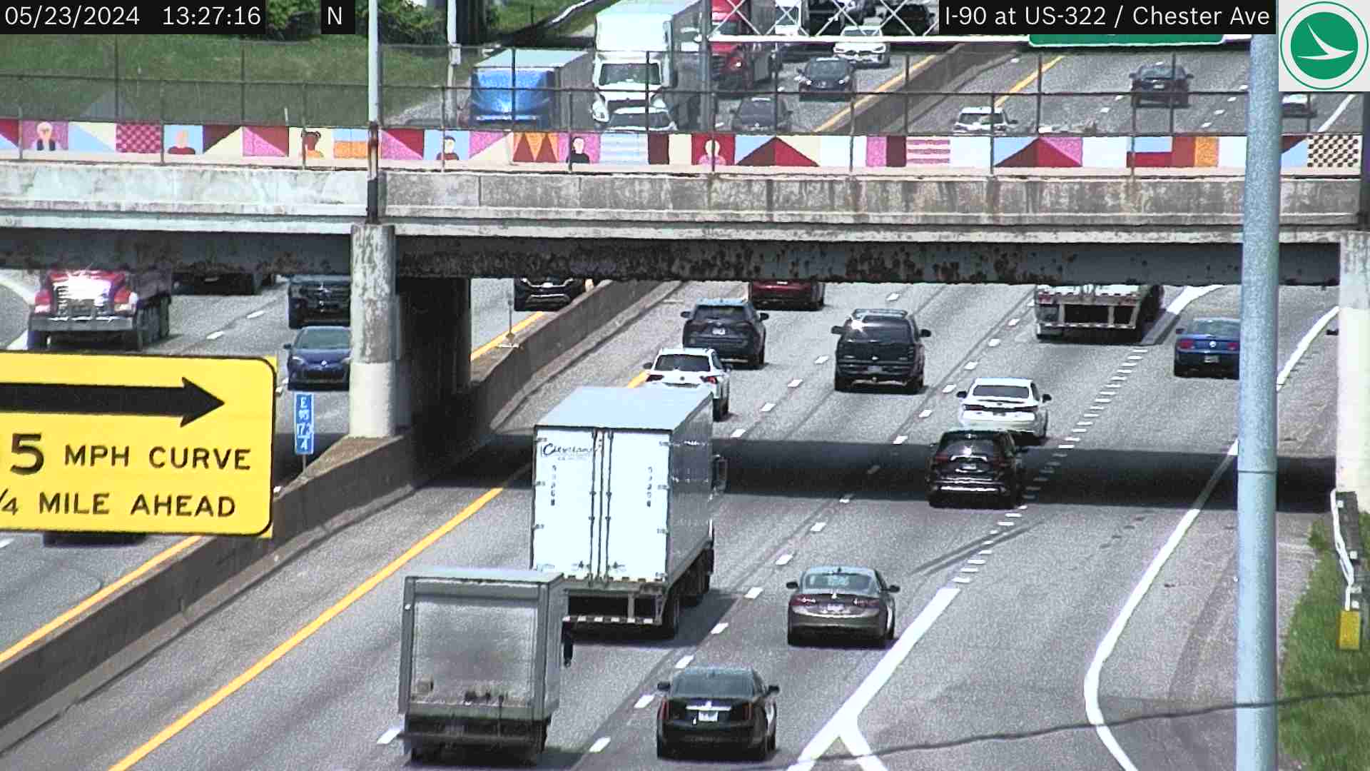 Traffic Cam I-90 at US-322 / Chester Ave