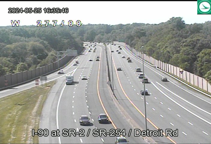 Traffic Cam I-90 at SR-2 / SR-254 / Detroit Rd