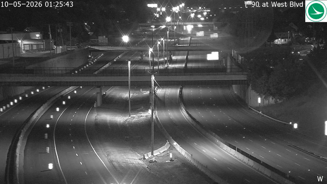 Traffic camera: I-90 at West Blvd, 3037
