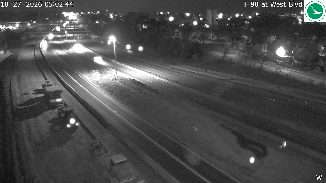 Traffic camera: I-90 at West Blvd, 3037