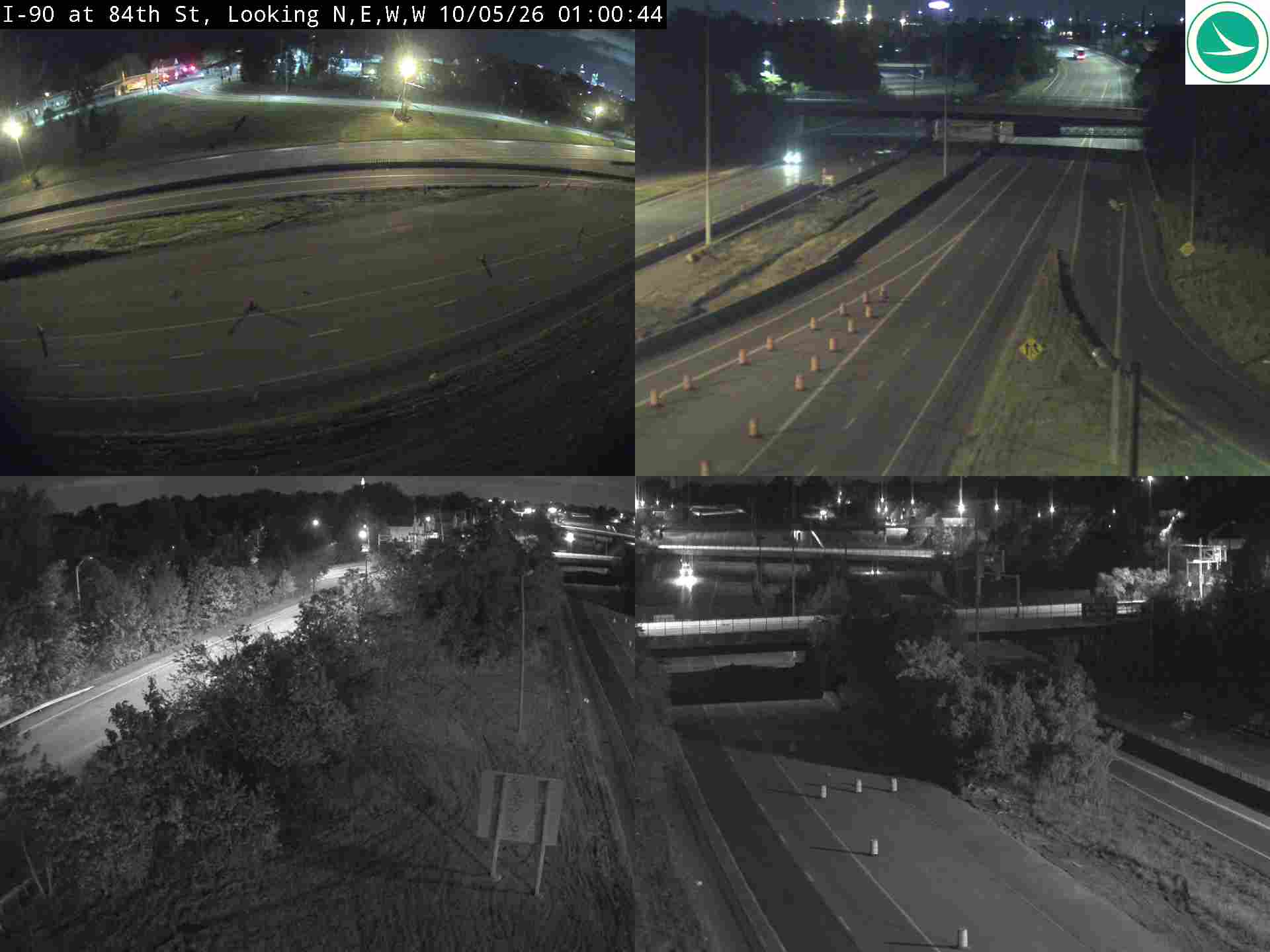 Traffic camera: I-90 at W 84th St, 3038