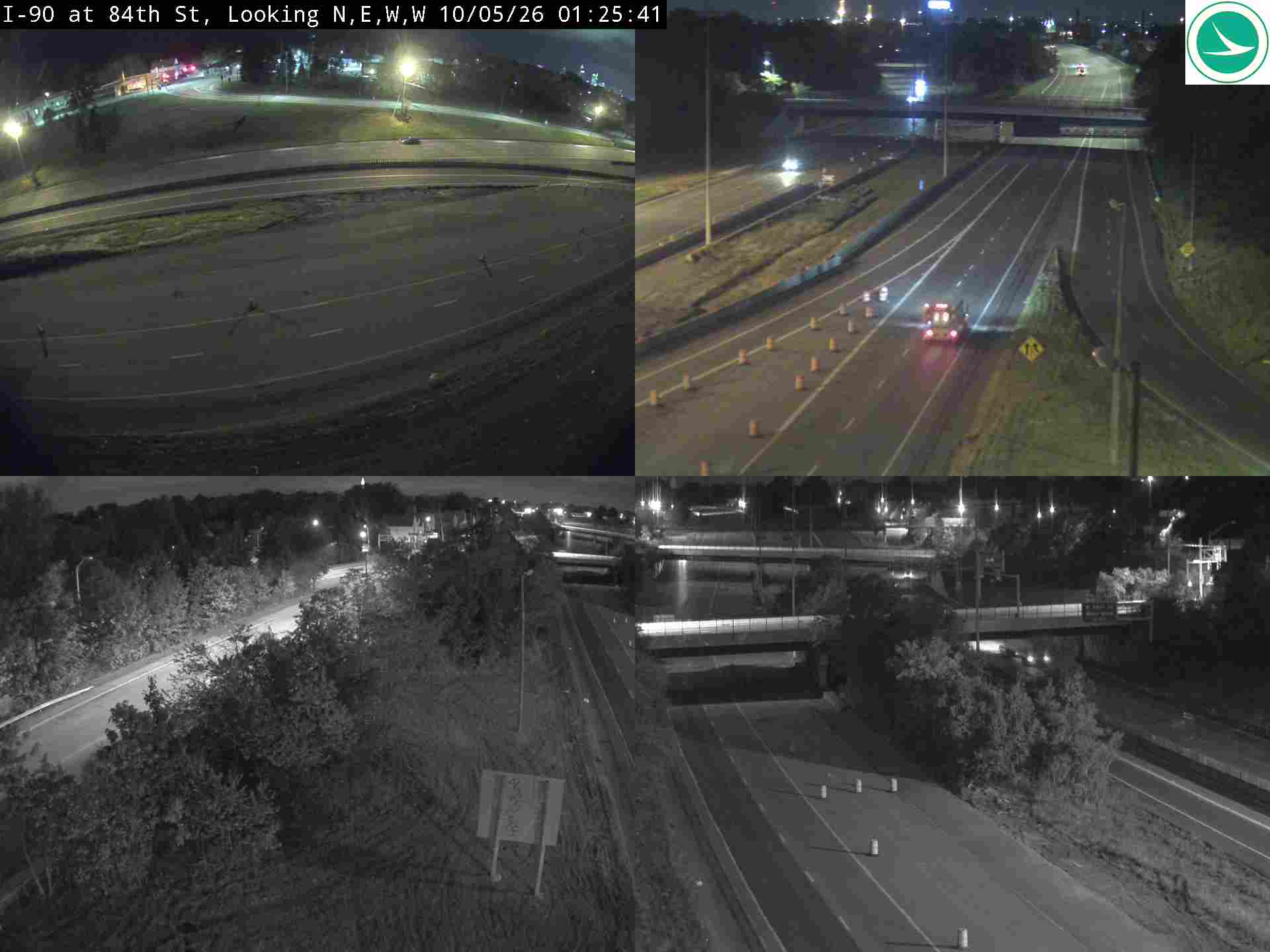 Traffic camera: I-90 at W 84th St, 3038