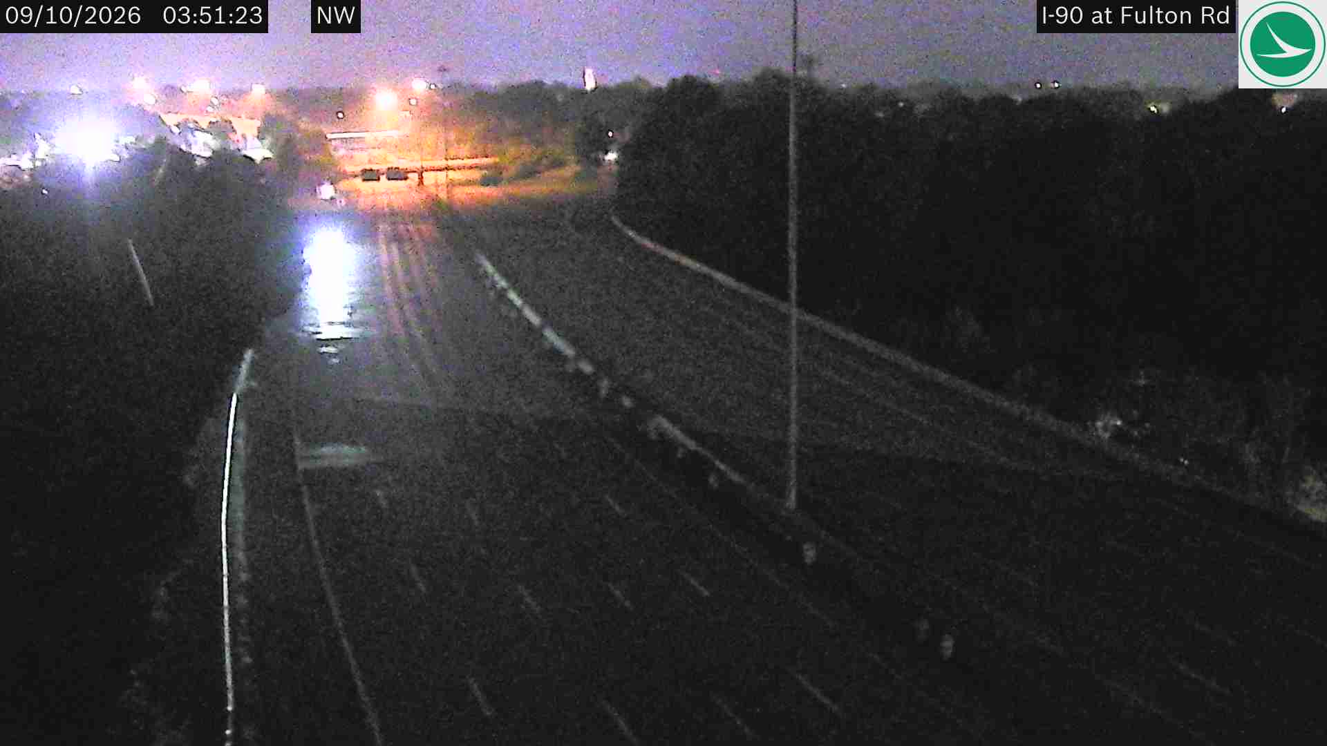 Traffic camera: I-90 at Fulton Rd, 3040