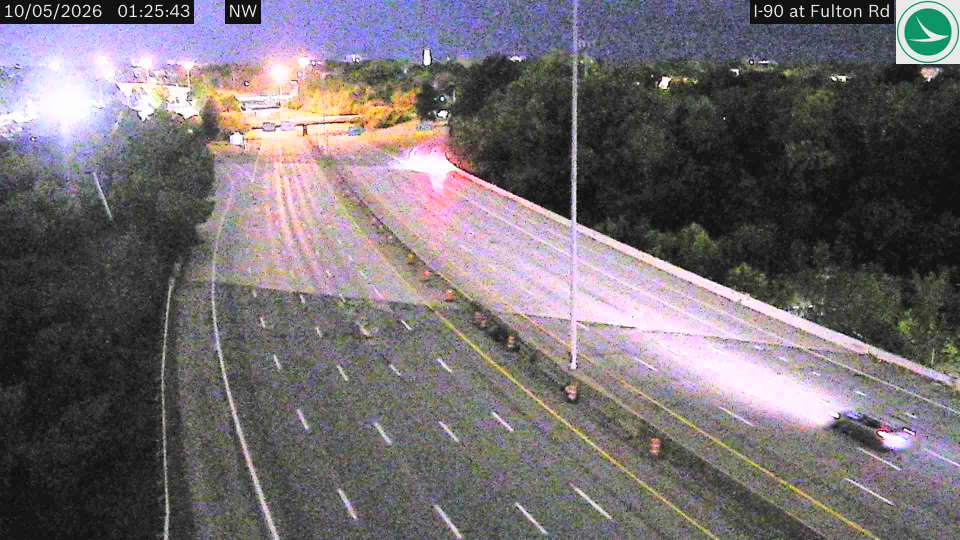 Traffic camera: I-90 at Fulton Rd, 3040
