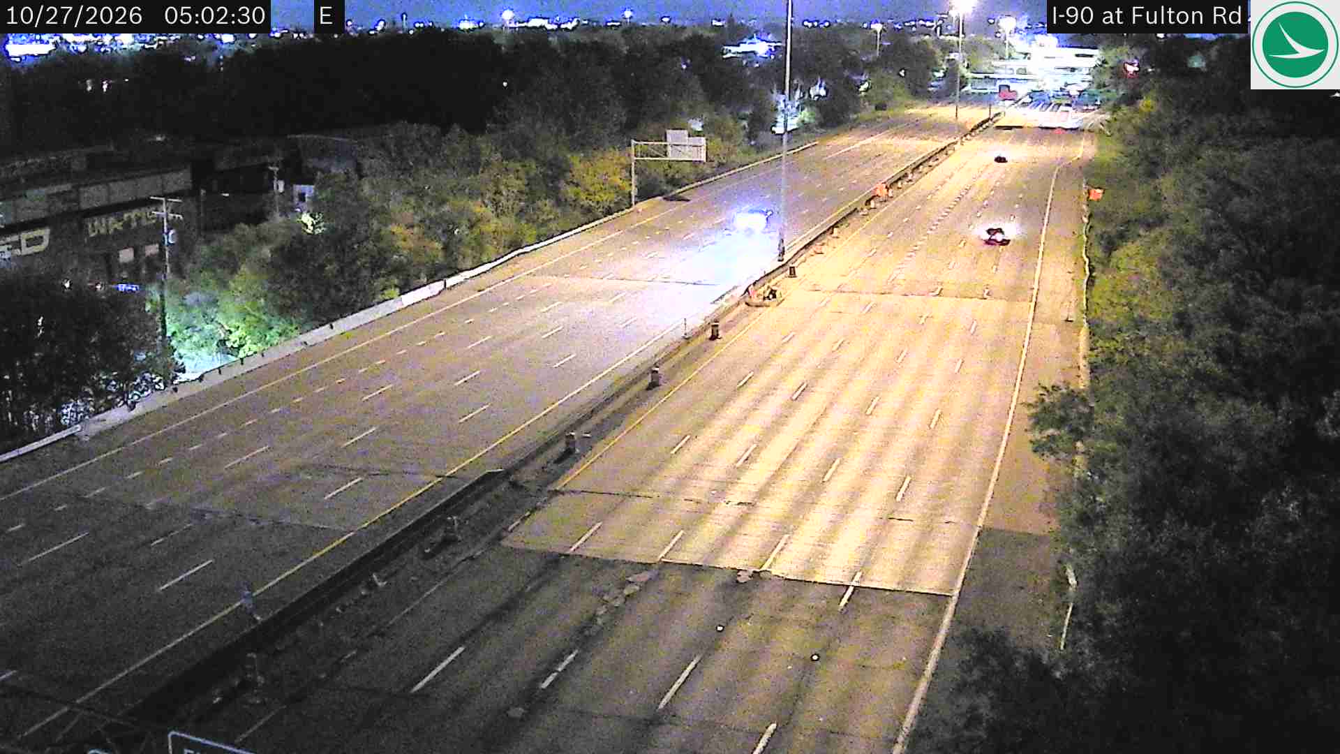 Traffic camera: I-90 at Fulton Rd, 3040