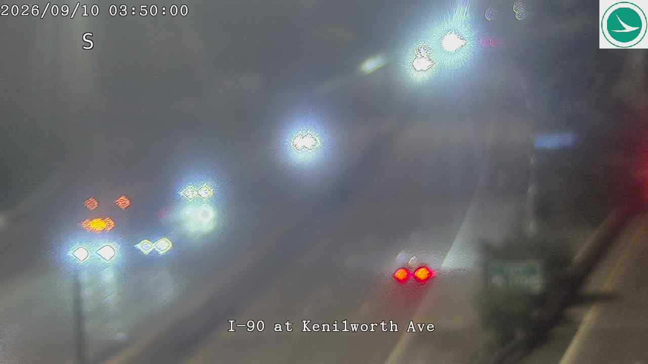 Traffic camera: I-90 at Kenilworth Ave, 3041