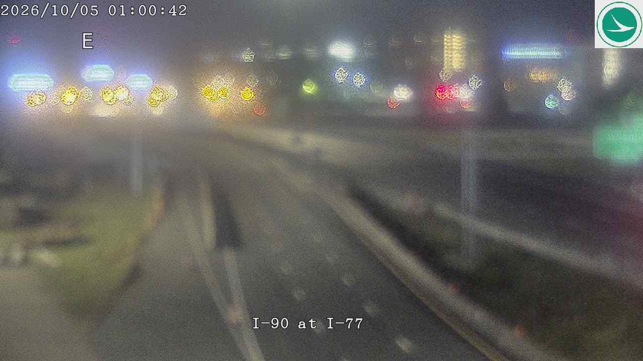 Traffic camera: I-90 at I-77, 3042