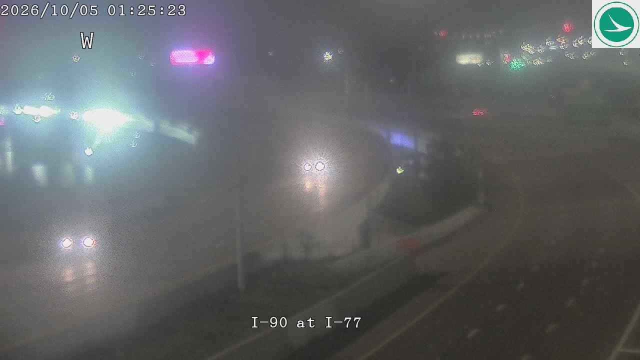 Traffic camera: I-90 at I-77, 3042
