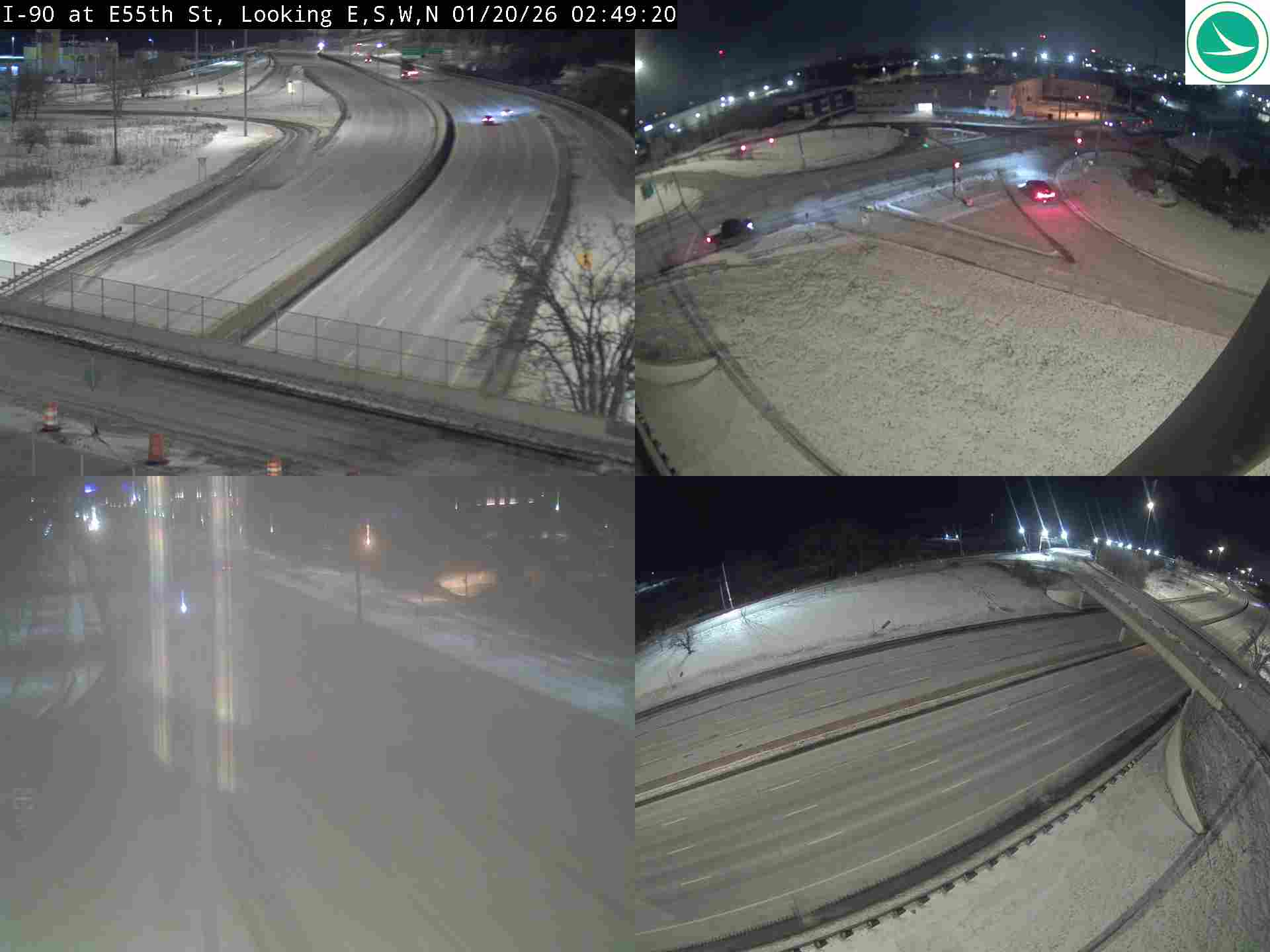 I 90 At E 55th St Traffic Cam