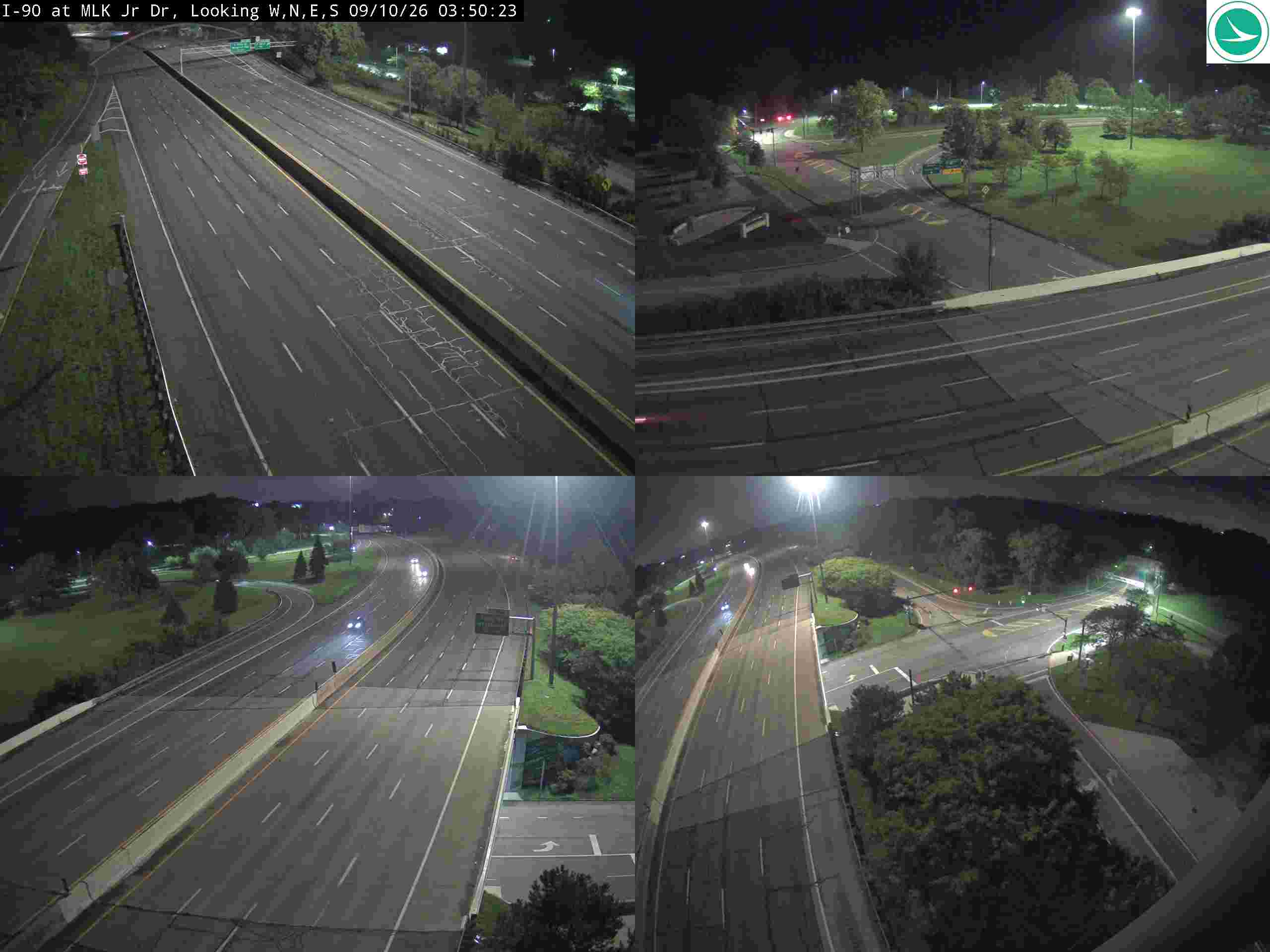 Traffic camera: I-90 at MLK Jr Dr, 3047