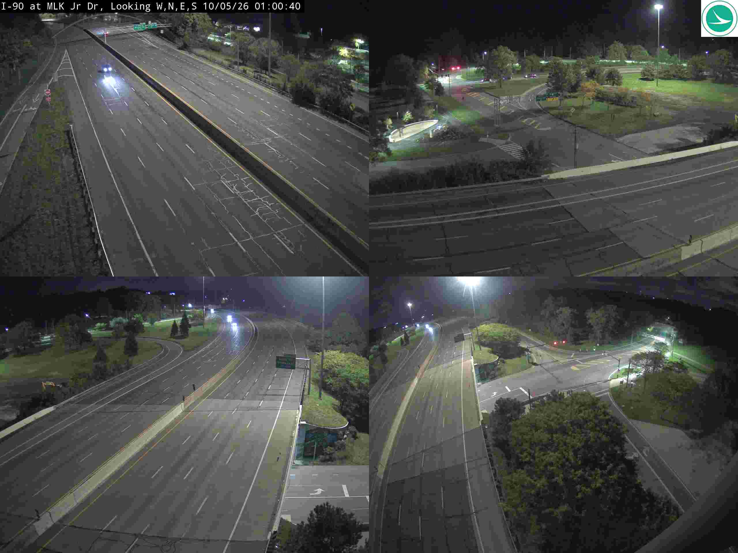 Traffic camera: I-90 at MLK Jr Dr, 3047