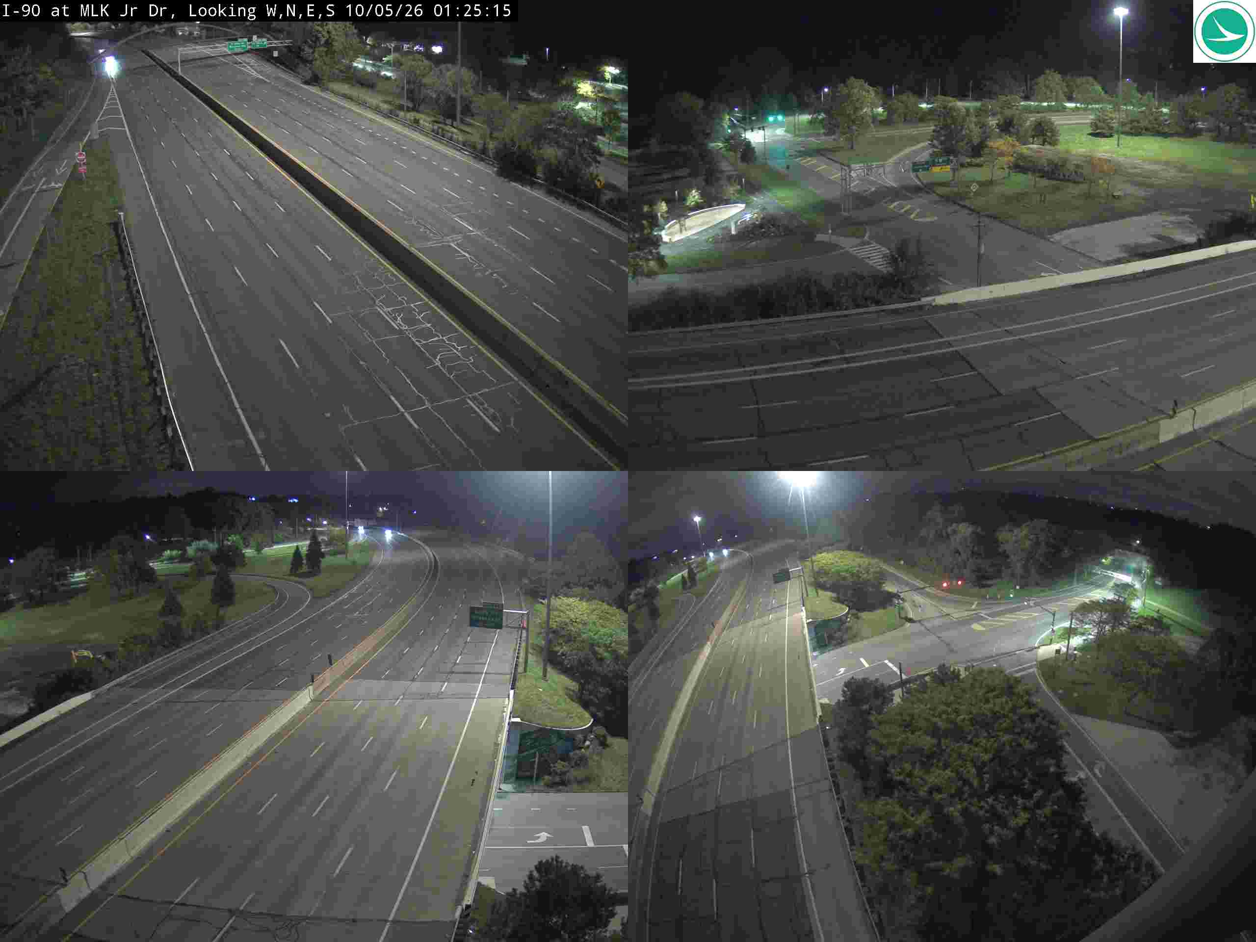 Traffic camera: I-90 at MLK Jr Dr, 3047