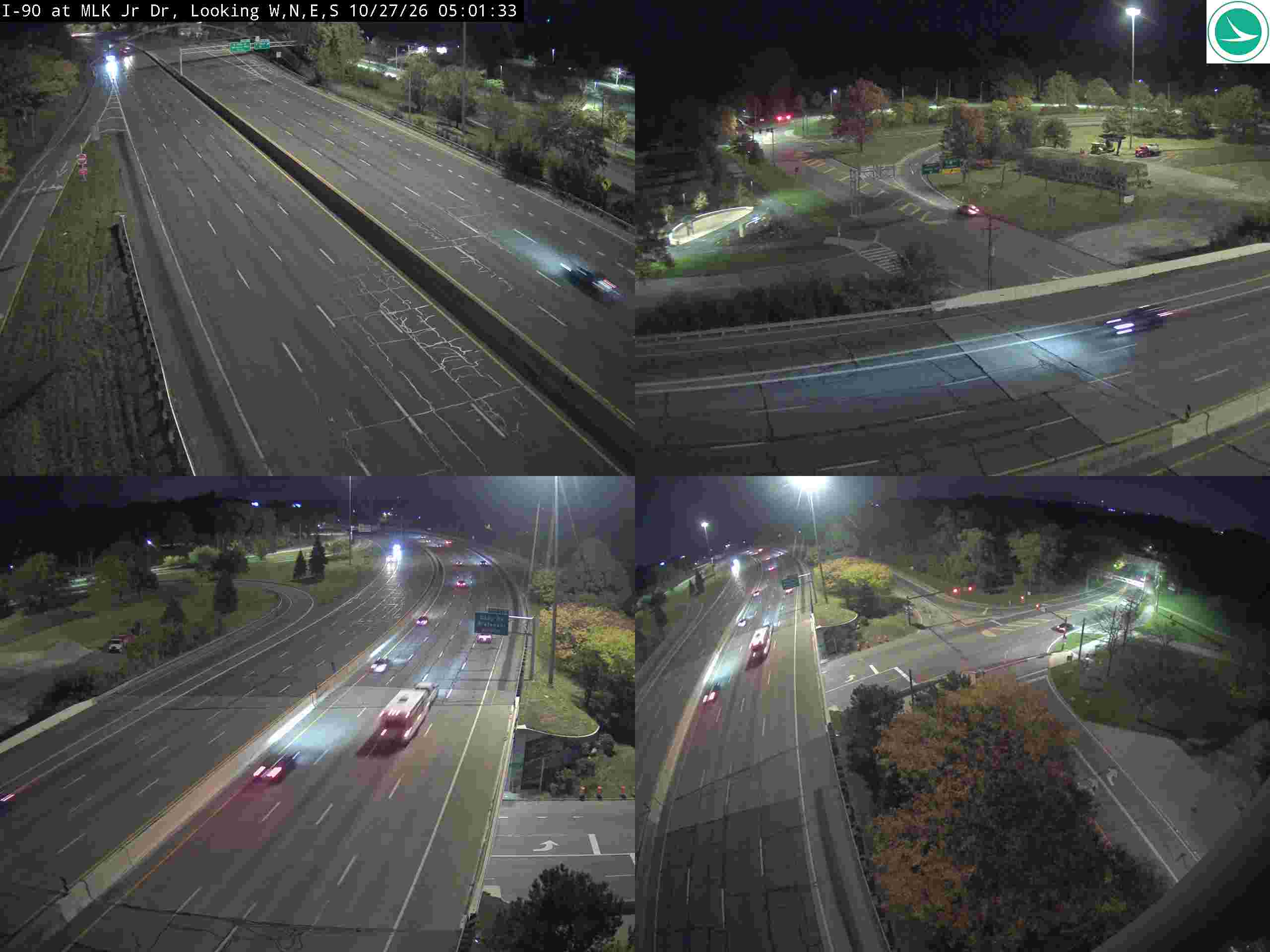 Traffic camera: I-90 at MLK Jr Dr, 3047