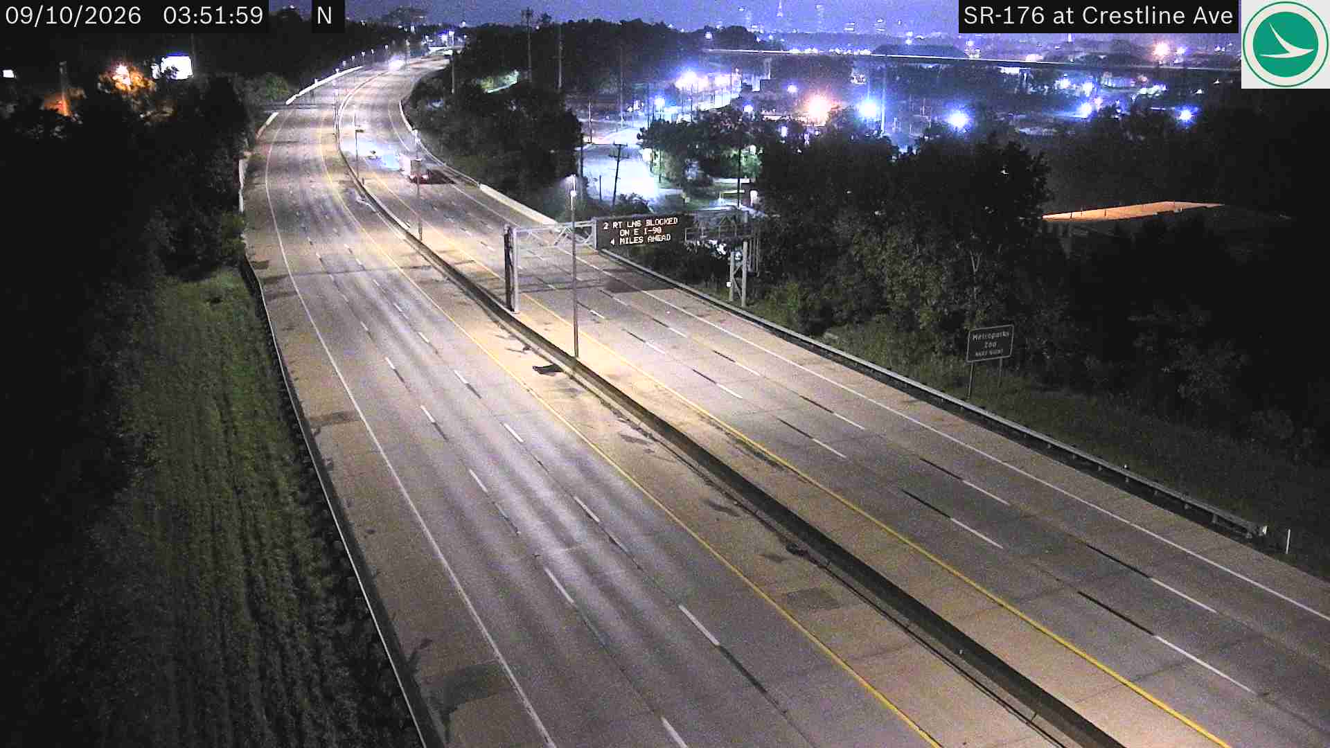 Traffic camera: SR-176 at Crestline Ave, 3082