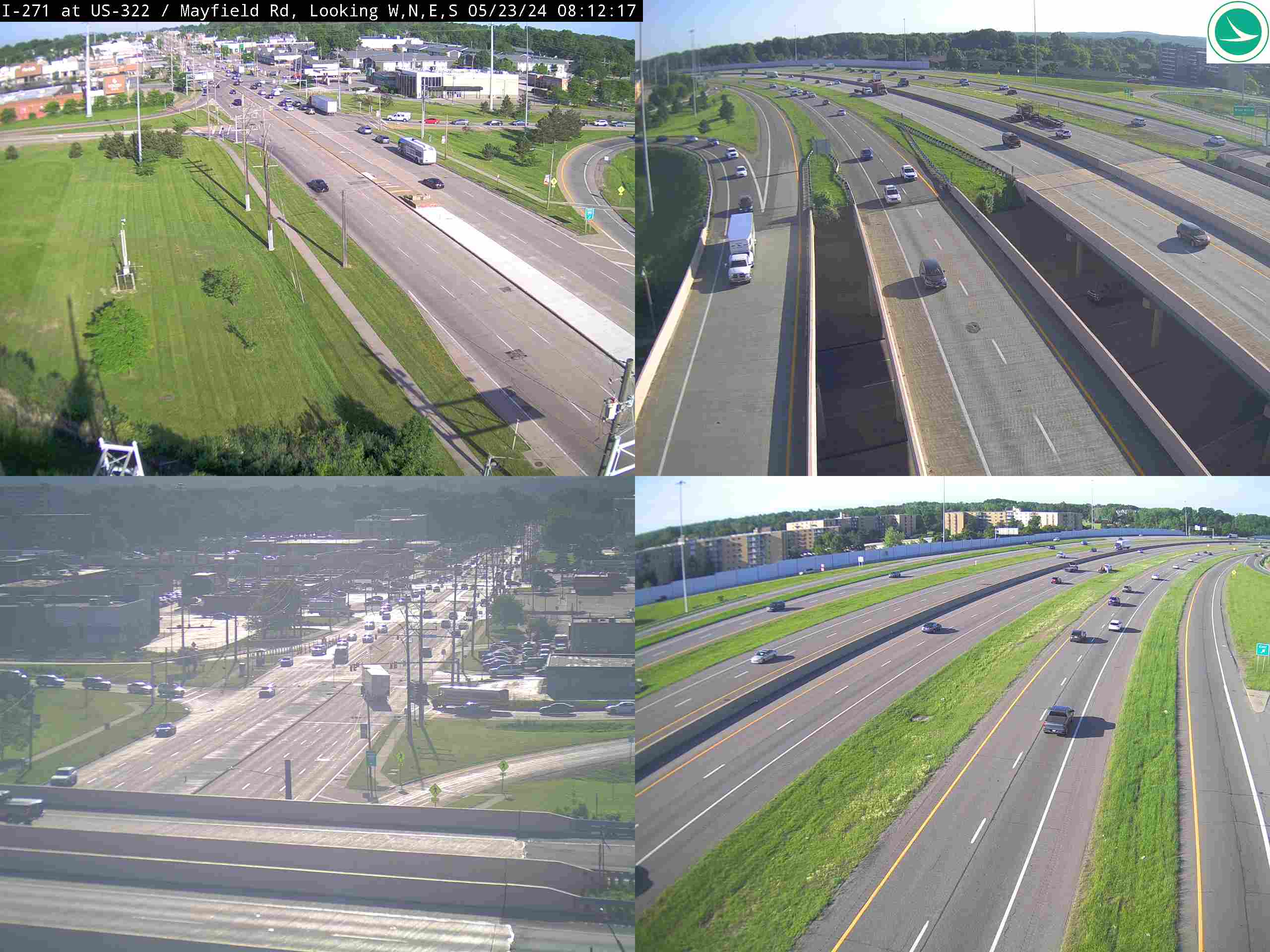 Traffic Cam I-271 at US-322 / Mayfield Rd
