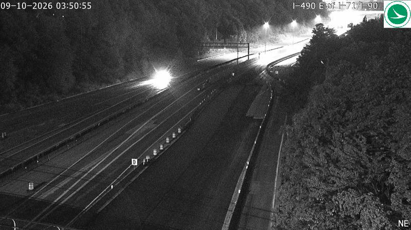 Traffic camera: I-490 E of I-71 / I-90, 3077