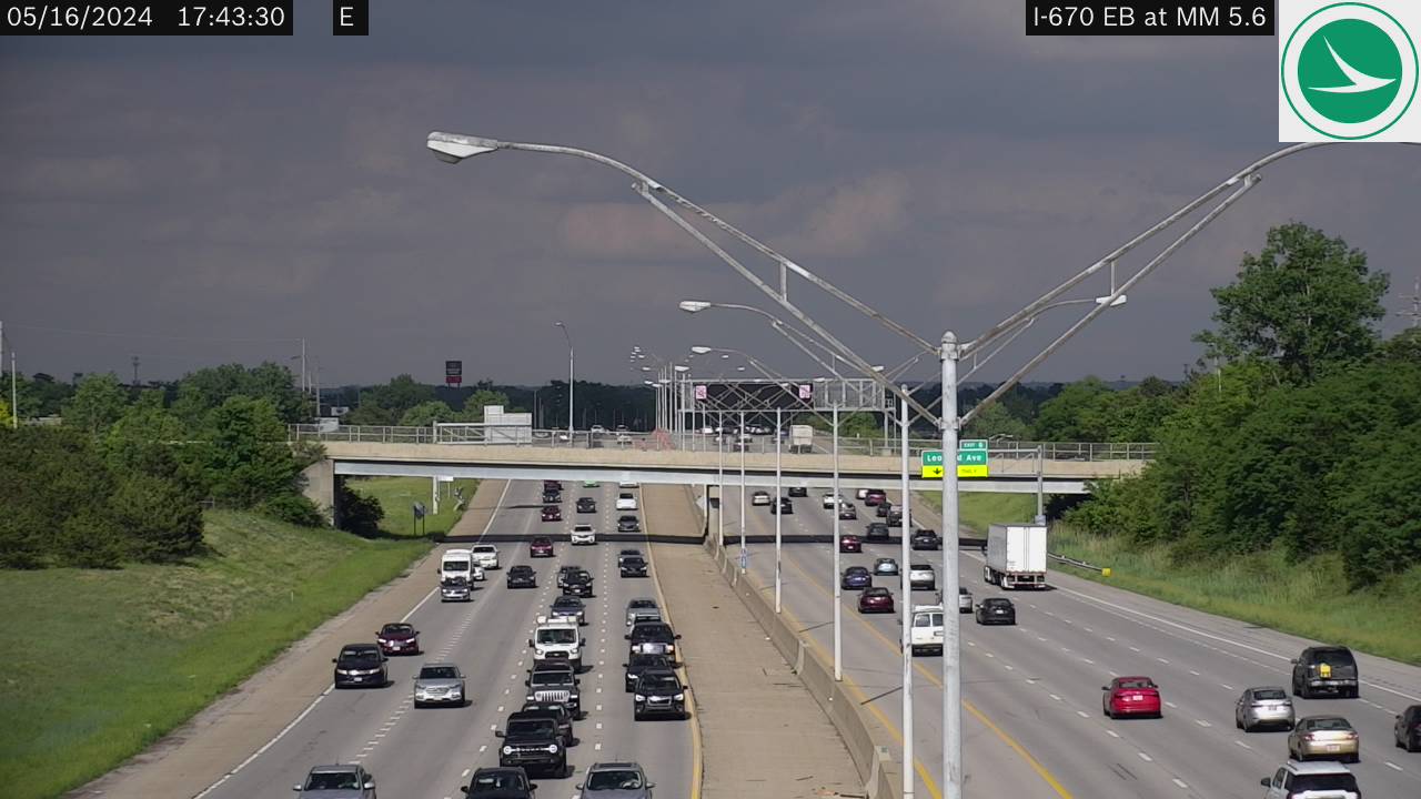 Traffic Cam I-670 EB at MM 5.6, W of Joyce Ave