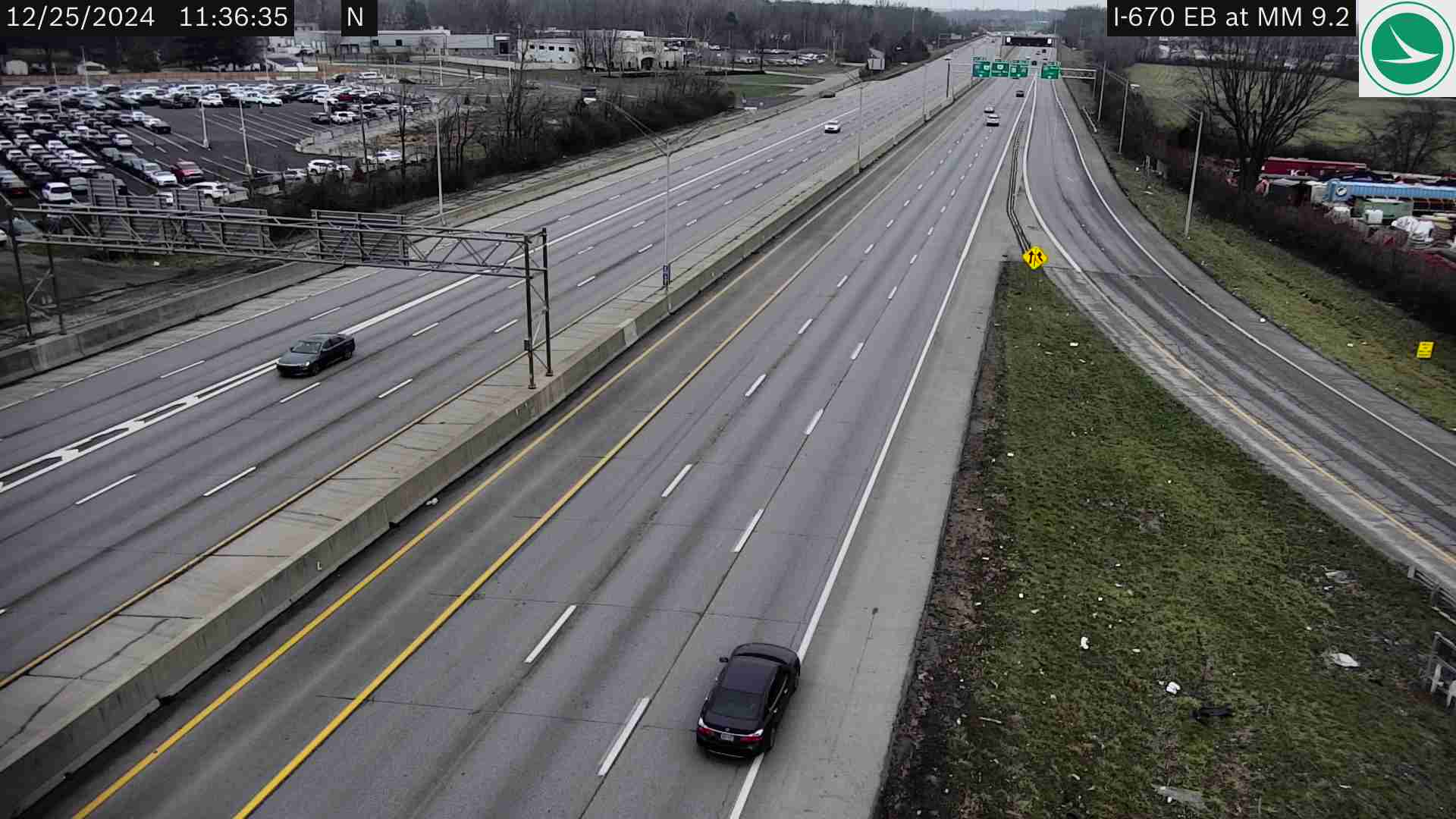 Traffic Cam I-670 EB at MM 9.2, International Gateway