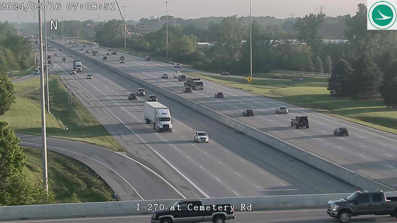 Traffic Cam I-270 at Cemetery Rd