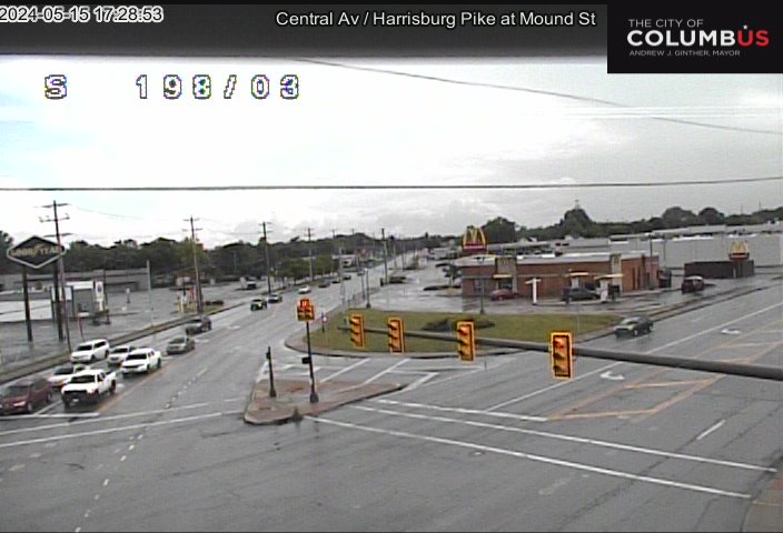 Traffic Cam Central Ave/Harrisburg Pike at Mound St