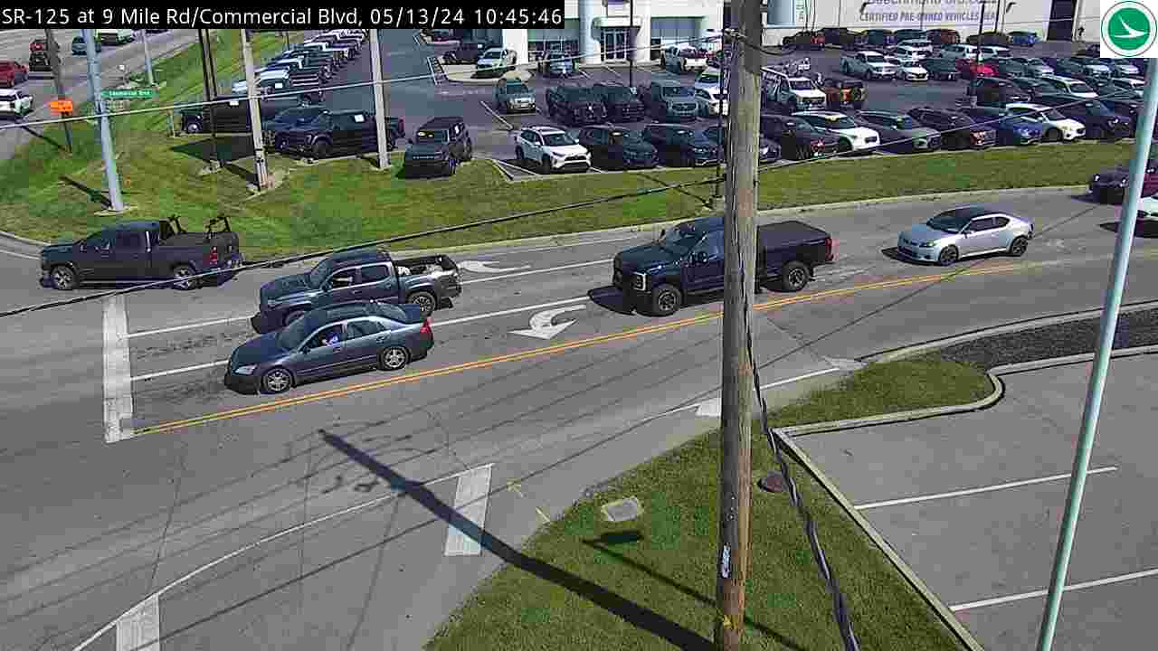 Traffic Cam SR-125 at Nine Mile/Tobasco Rd