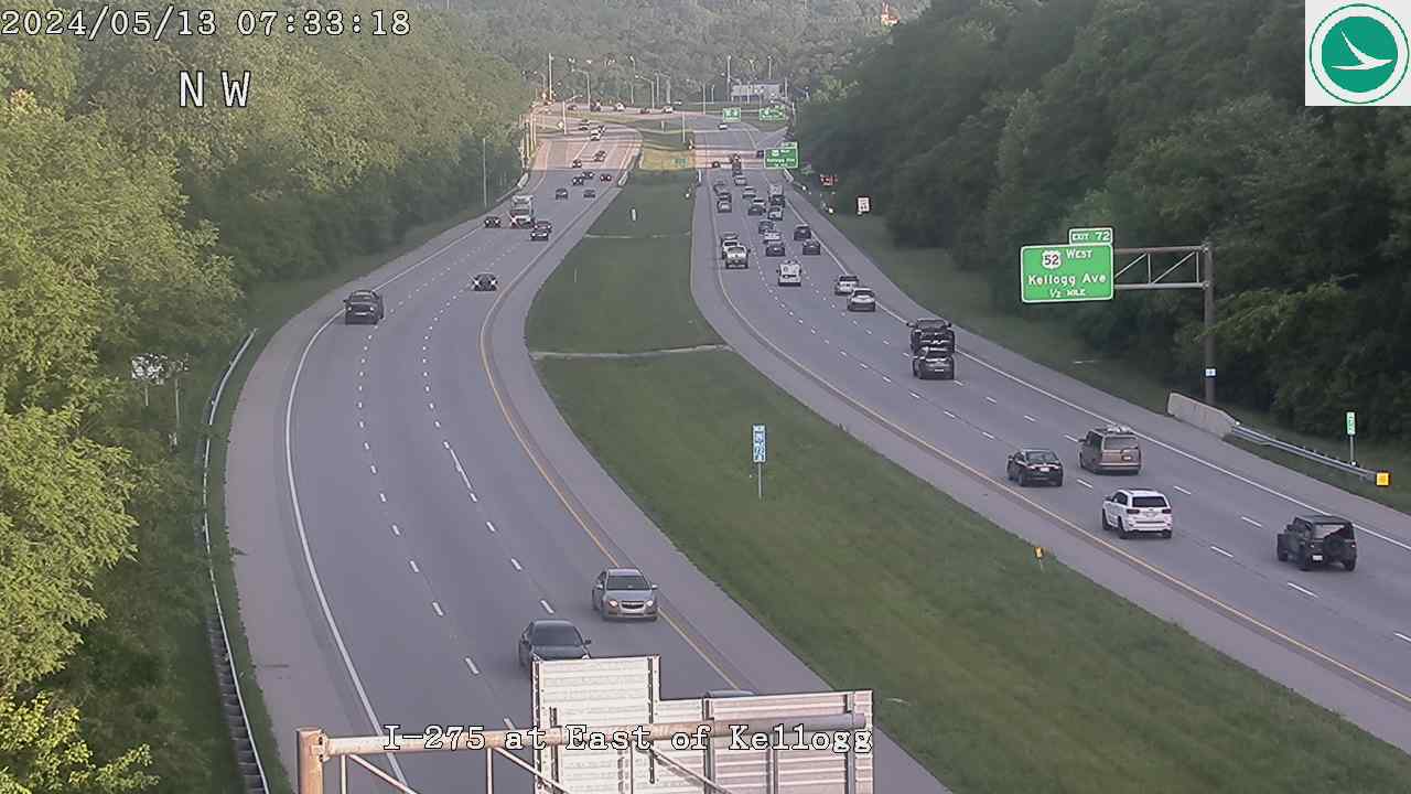 Traffic Cam I-275 at East of Kellogg Ave